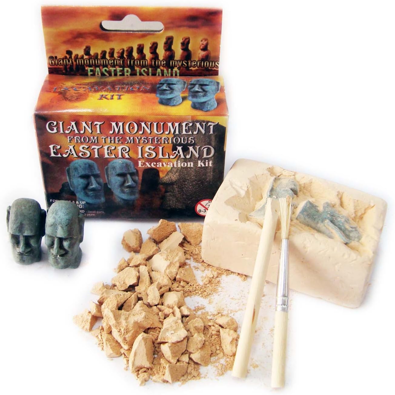 Easter Island Monument Excavation Science Kit for Children (Unisex), Ages 6+