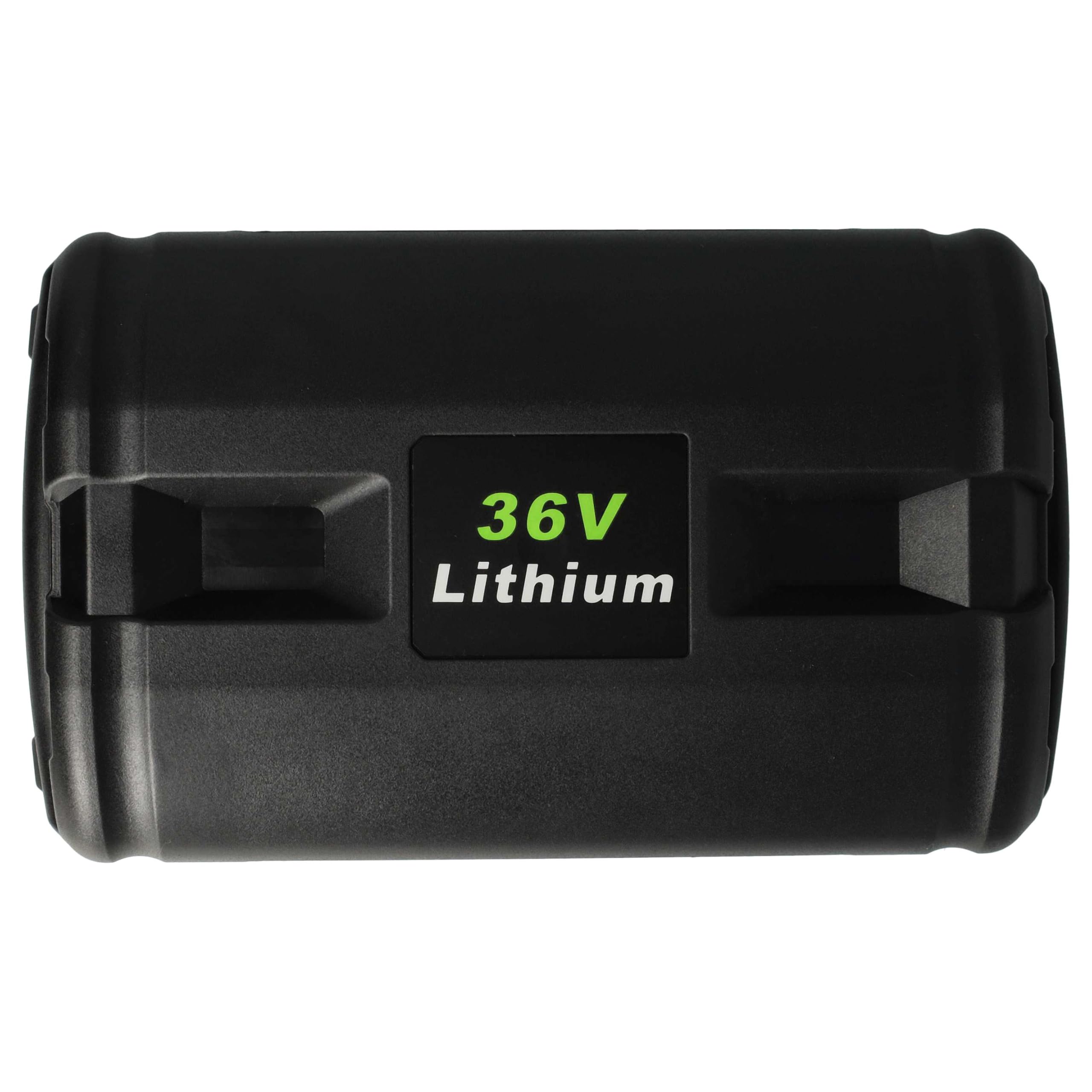 vhbw batteria compatibile con Ryobi RHT36C60R15, RCS36X3550HI, RHT36C5525, RLM36X40H, RLM36X40H40 utensile (3000 mAh, Li-Ion, 36 V)