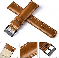 Vista 4 de Ritche - Correa de reloj de cuero de liberación rápida, 18, 19, 20, 21, 22, 23 y 24mm