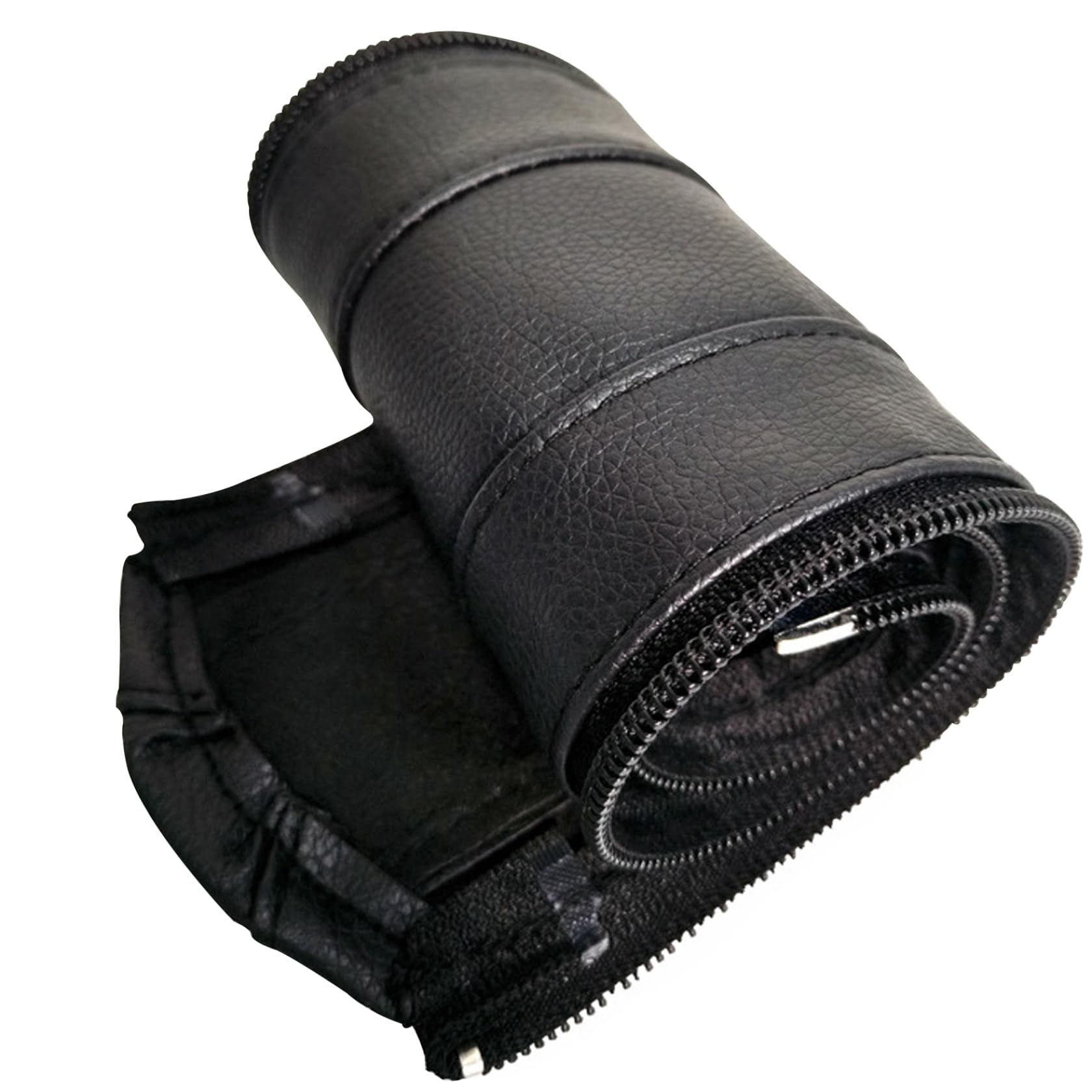 Stroller Handle Cover Black Leather Baby Pram Handle Cover Non-slip and Stain Resistant Pushchair Handle Grips with Zipper for Pram Armrest Protector Pushchair Handle Covers Pram Accessories Pram Hand