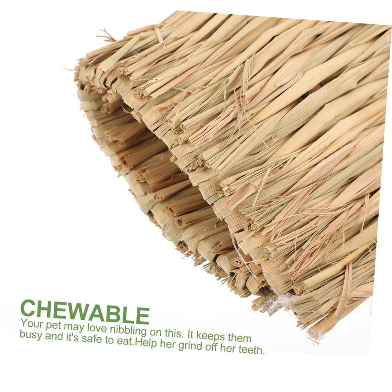 Toddmomy 5pièces Tapis Herbe pour Lapin Lit Tissé Herbe Naturelle Tapis pour Cochon Et Autres Petits Animaux
