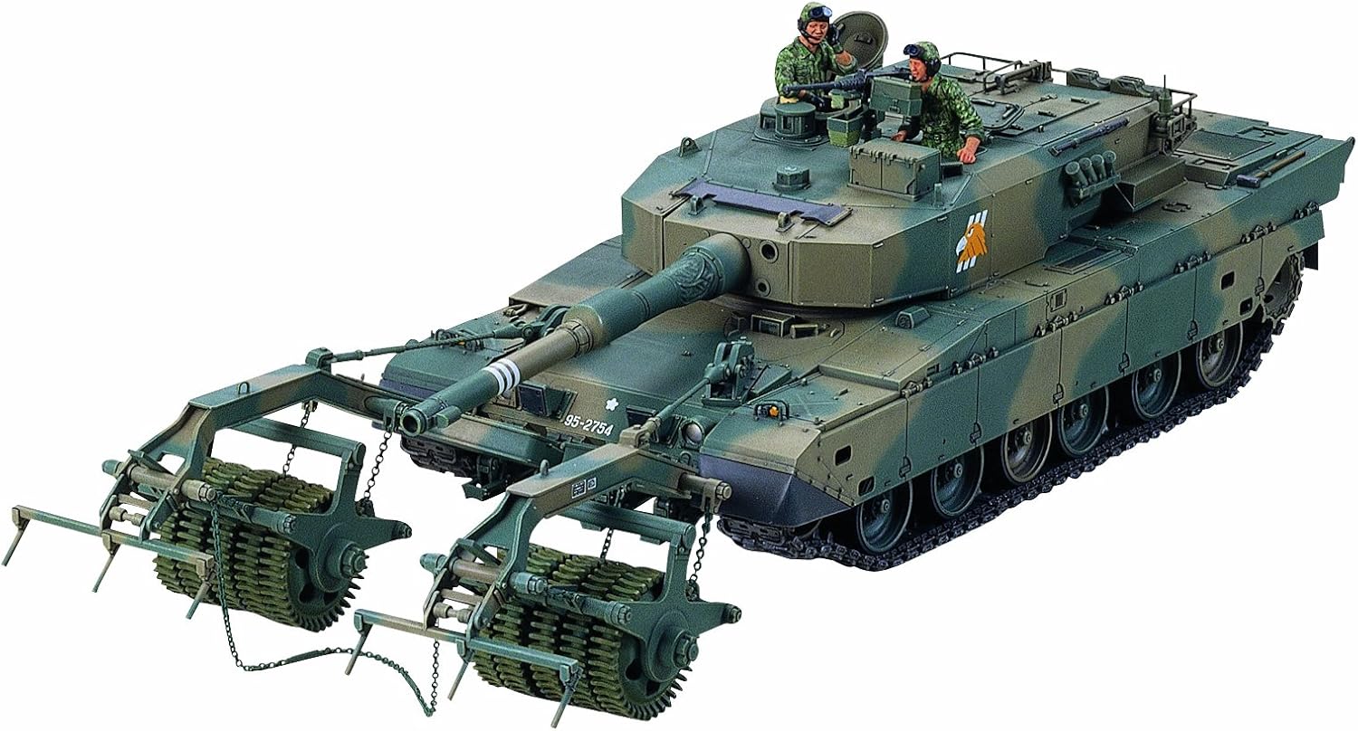 TAMIYA 35236 1:35 JGSDF KPz Type 90 Lead Remover (2), Faithful Replica Building Plastic Construction, Crafts, Hobby, Gluing, Model Kit, Assembly, Unpainted