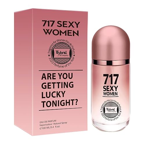 Hybrid & Company 717 Fragancia sexy para mujer, Eau De Parfum Natural Spray aroma dulce, 3.4 onzas líquidas