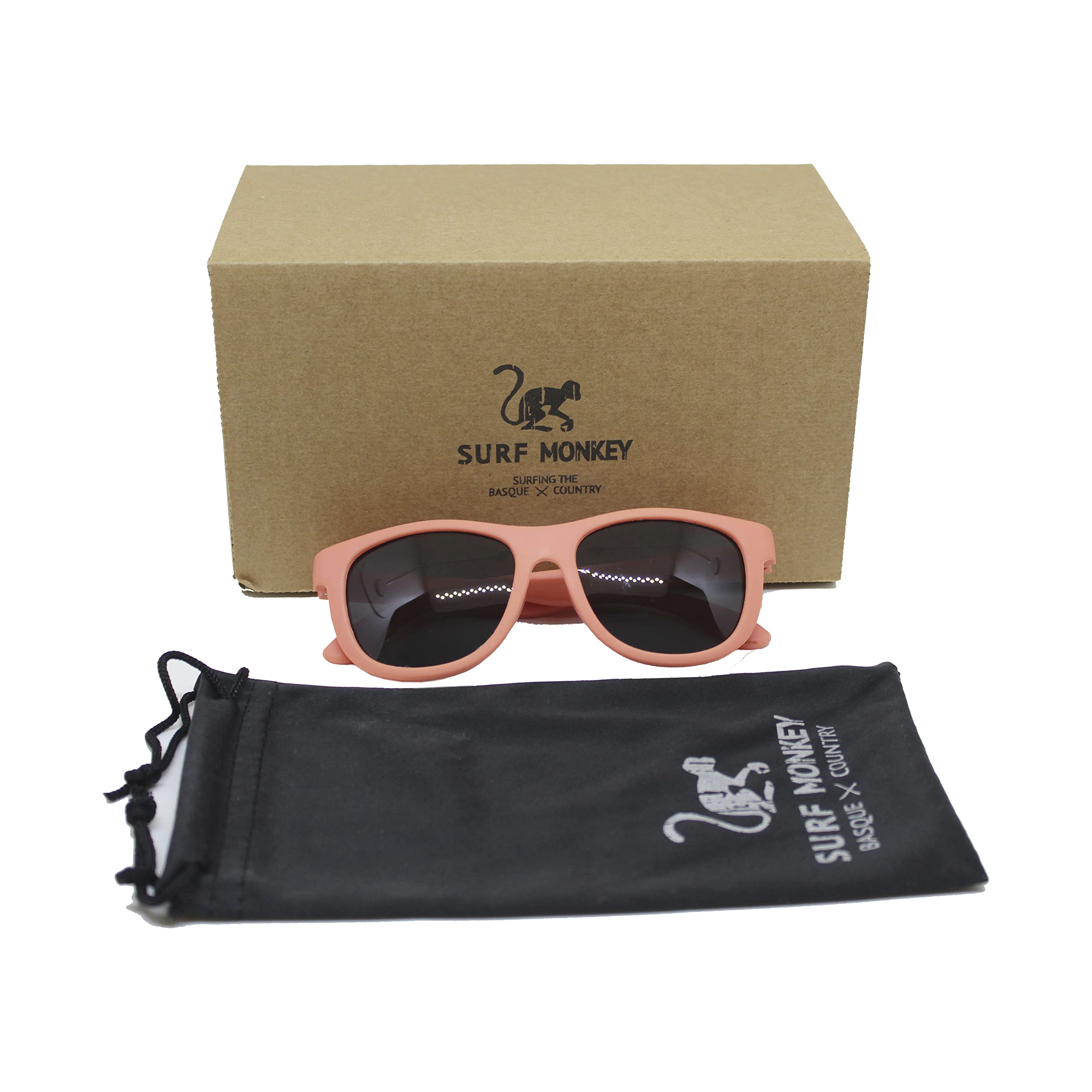 Surf Monkey Gafas de sol POLARIZADAS niño/niña | UV400 protección 100% rayos UVA y UVB Seguras | Libre de BPA | 3 – 12 años
