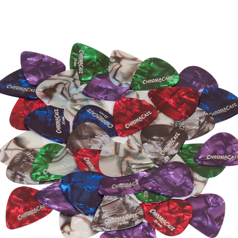 ChromaCast Celuloidowe kostki do gitary, 50 sztuk