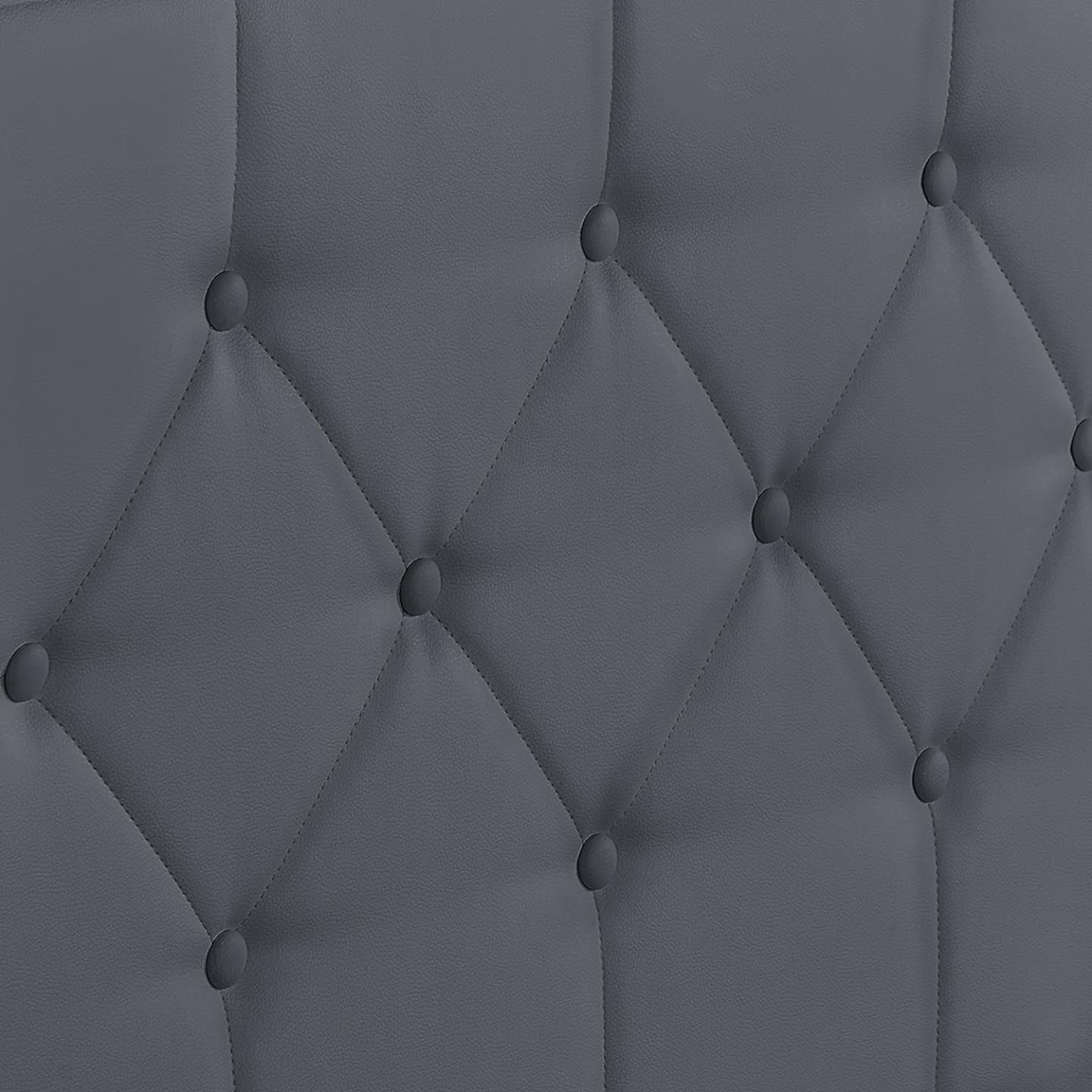 IDMarket - Lit Coffre Double Austin 160 x 200 cm PVC Gris