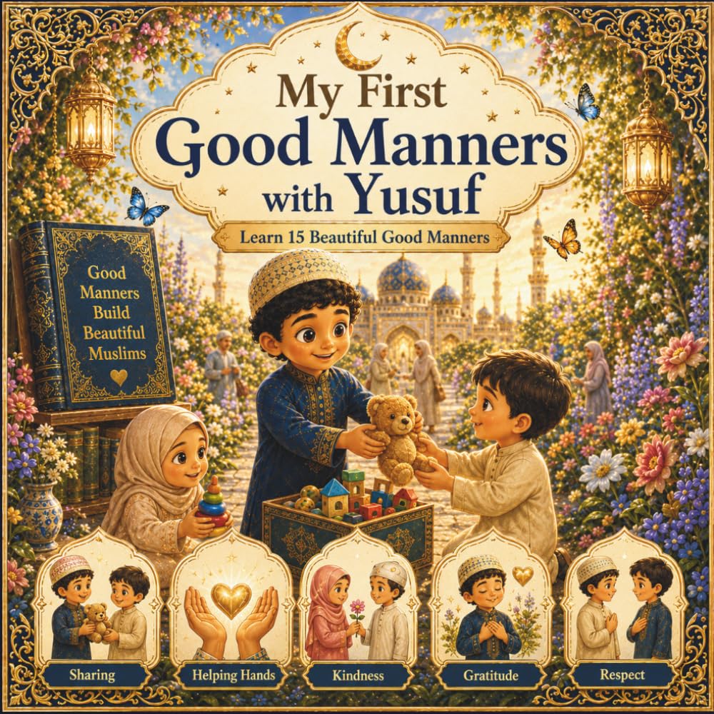 My First Good Manners with Yusuf: Learn 15 Beautiful Good Manners: An Islamic Character Building Book for Muslim Kids Ages 3–7 | Kindness, Respect, Sharing, Gratitude & Everyday Akhlaq