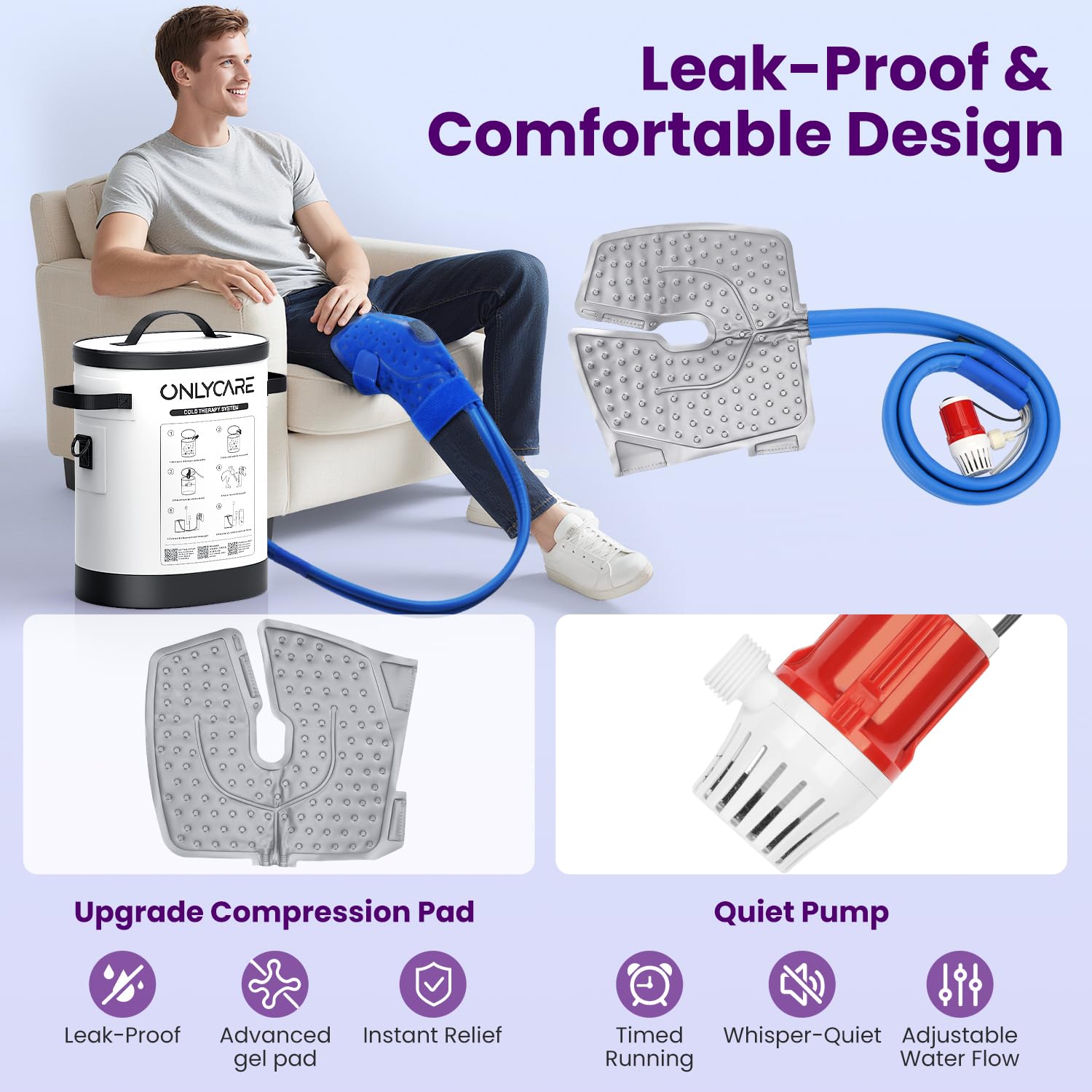 ONLYCARE Ice Machine - Knee Pain Relief -6 ONLYCARE Ice Machine - Knee Pain Relief -6
