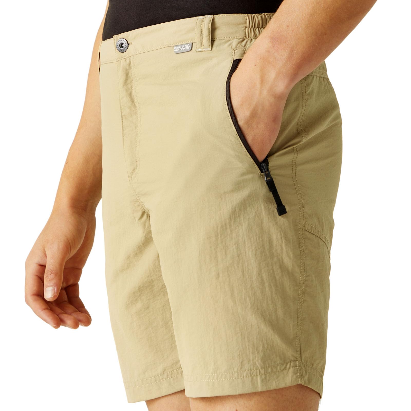 Regatta Leesville II-Pantalones Cortos de Senderismo con Múltiples Bolsillos para Hombre