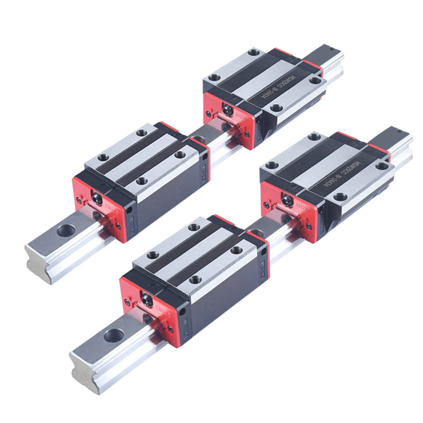 SUOFEILAIMU Linear Guide Set Hgw Carriage Miniature Linear Slide Rail for 3D Printer (Color : HGH25CA)
