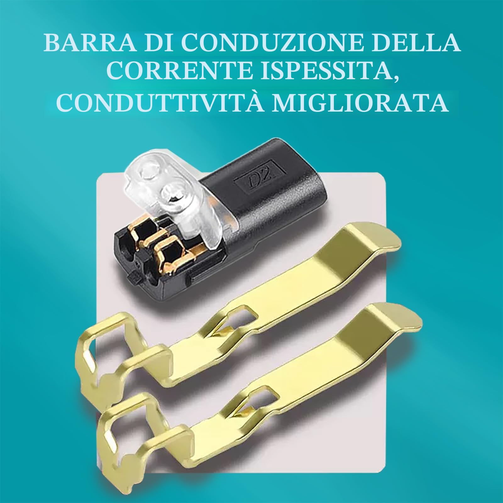 YESLUSY 40 Connettore, Connettori Elettrici Rapidi 12V, 2 Pin, Impermeabili, Connettore Elettrico per Cavi AWG 18-22