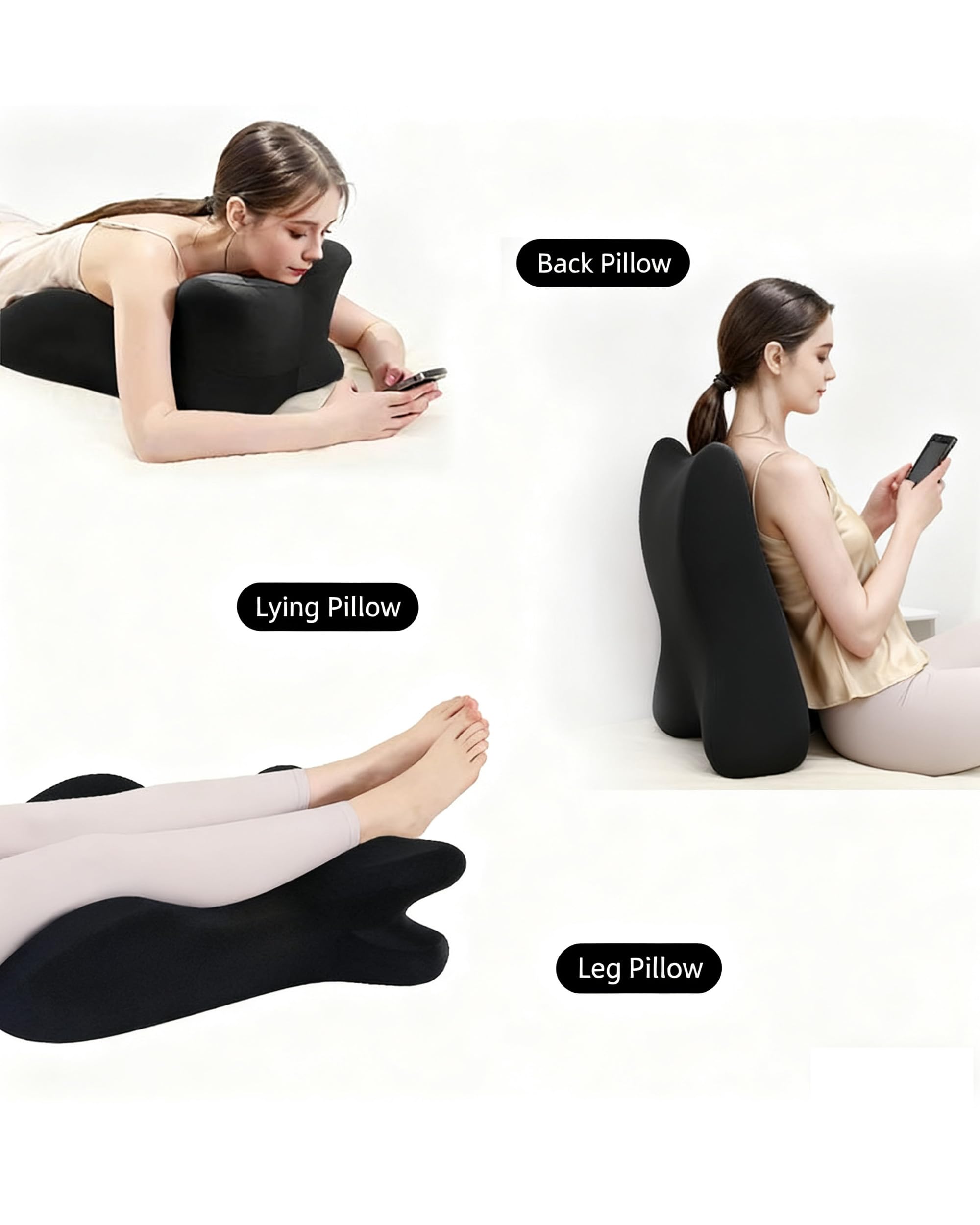 Cuscino angolare a 27° per seduta ergonomica per coppie, migliore supporto e comfort per una perfetta posizione di sonno