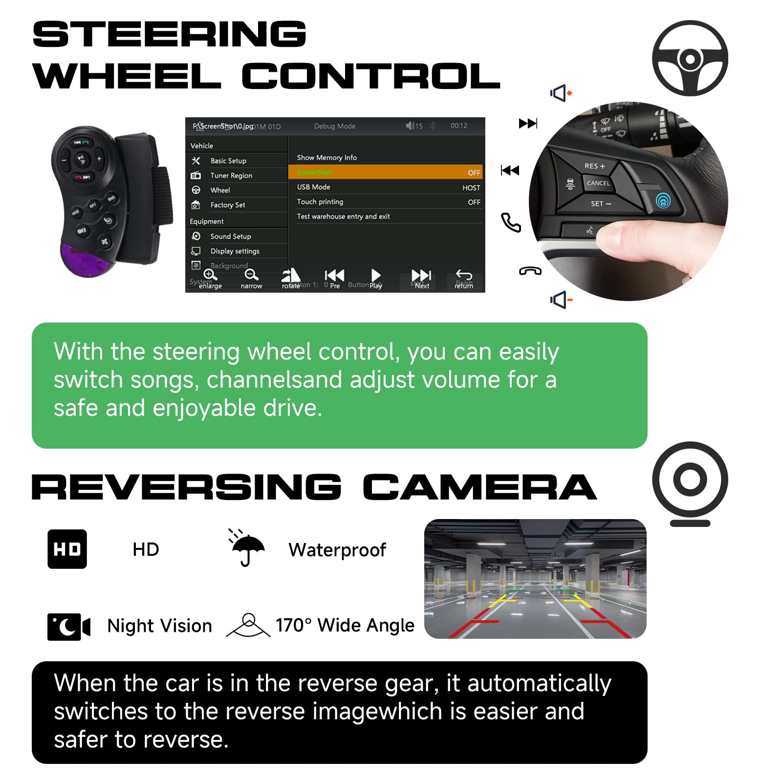 Dab Autoradio 1 Din avec Ecran Retractable de 7 Pouces, Hodozzy Écran Tactile Radio 1 Din avec sans Fil Carplay Android Auto, Bluetooth, Lien Miroir, EQ, FM, SWC, USB, Type-C + Caméra de Recul et MIC