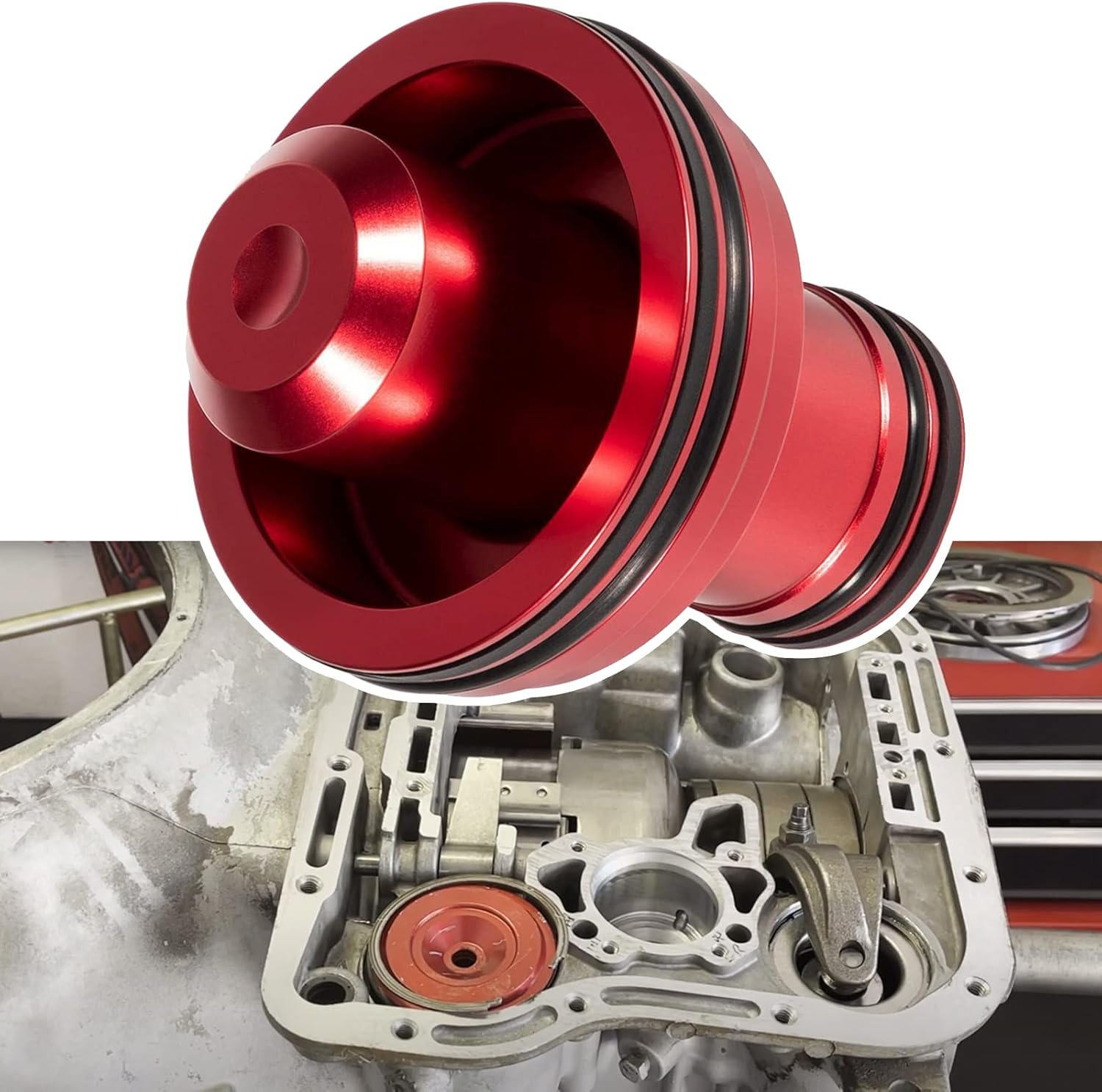 JIAD Accumulator Piston Kit 2284104K Heavy Duty,Red