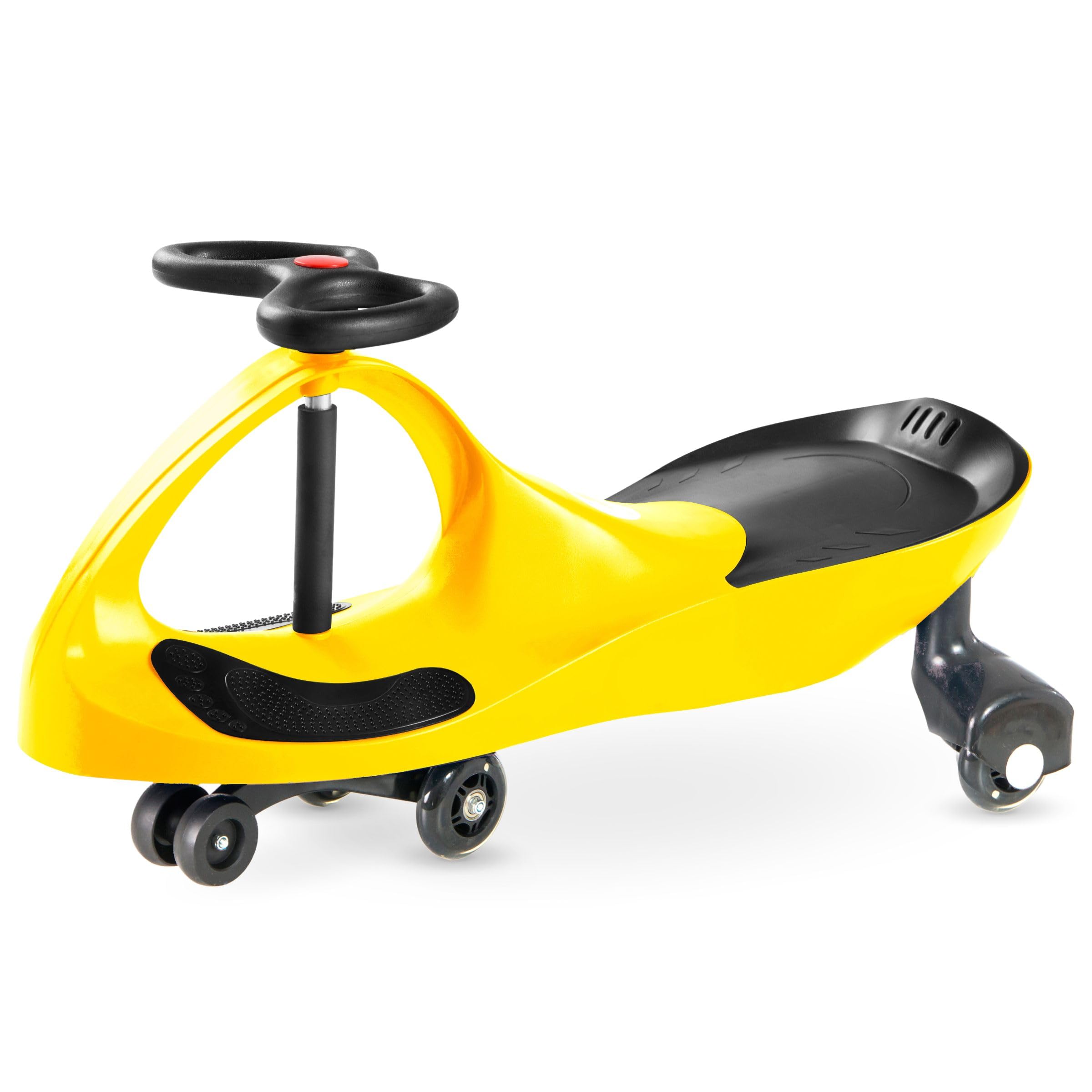 TWISTCAR Macchina Giocattolo per Bambini 3+ Anni - Auto Senza Pedali con Volante 360° e Ruote in Gomma - Veicolo a Spinta con Capacità 120kg - Sviluppo Motorio e Coordinazione - Giallo