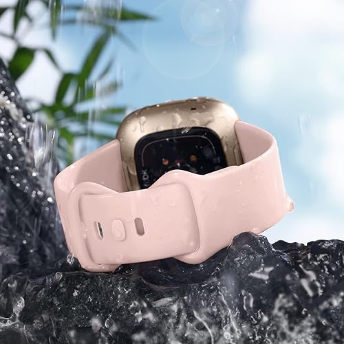 Miniatura 92 de Getino Compatible con Fitbit Sense 2/Sense Bands/Versa 4/Versa 3 bandas para mujeres y hombres, accesorios deportivos de silicona, correa para reloj