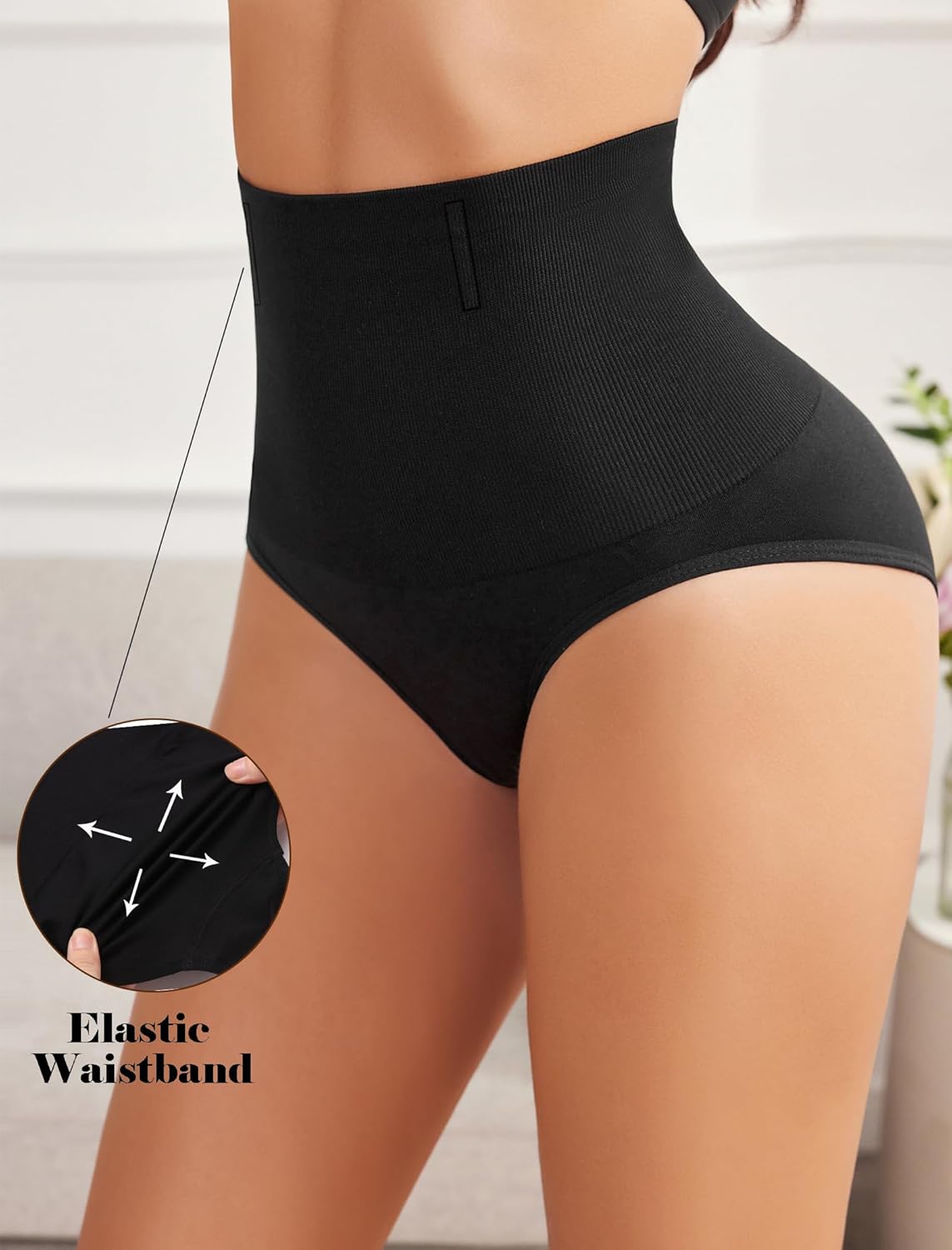 Avidlove Tummy Control Thong Shapewear for Women High Waist Shaping Underwear Seamless Body Shaper Panties - Image 2