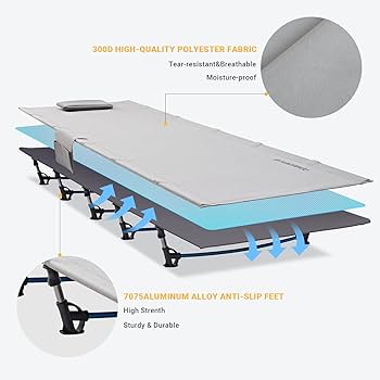 Amazon.com: FUNDANGO Ultralight Folding Camping Cot, Extra