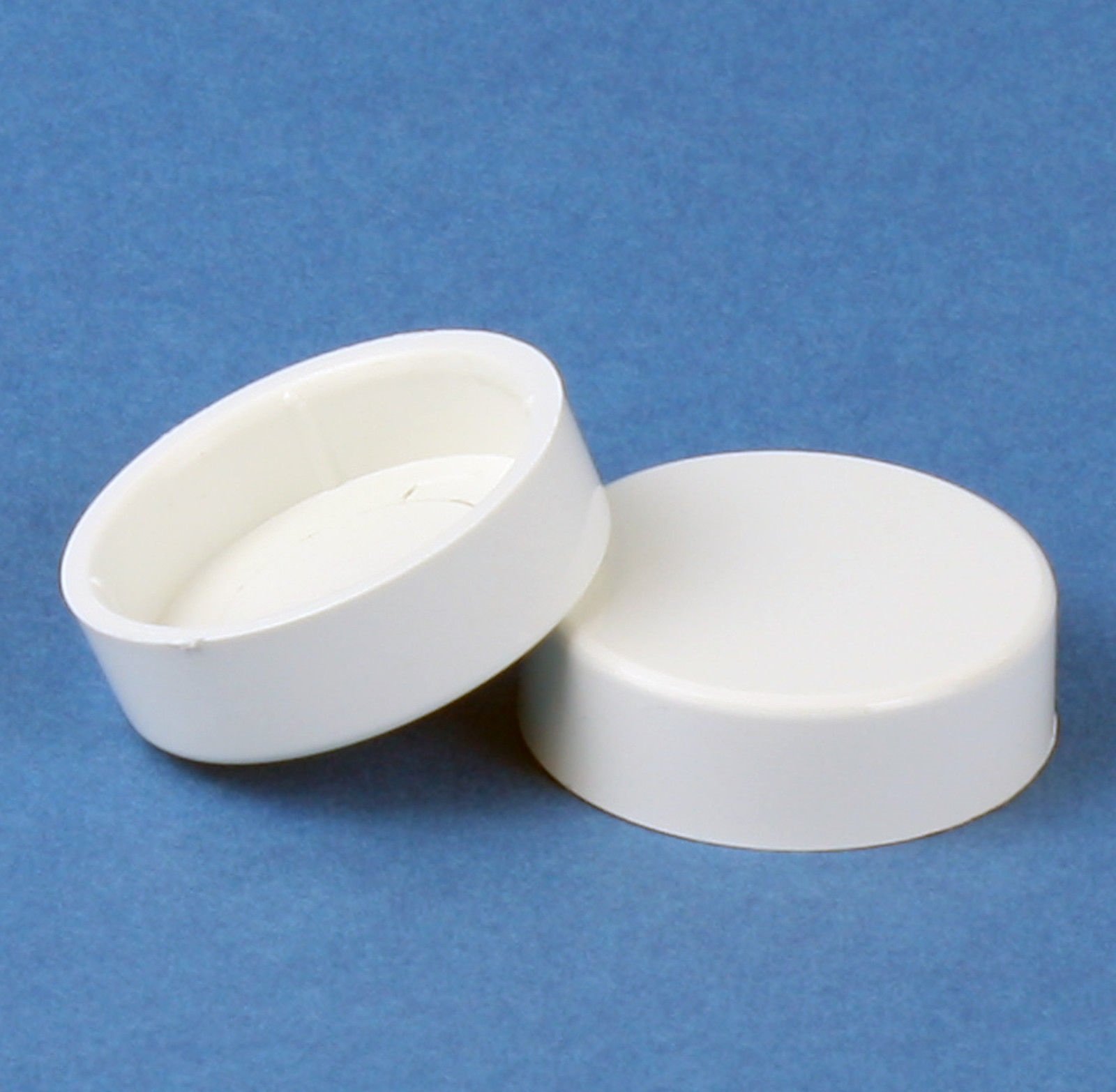 Companyblue White Pair Cover Cap For Heated Towel Rail Radiator Blanking Plugs And Bleeding Valves (White Pair)