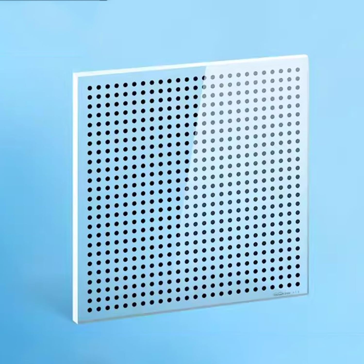 4 Inch Camera Vision Calibration Board, Microscope Lens Test Chart, Accuracy ±1.0um, 90% Light Transmission, Black Polka Dot Pattern, for Studio Photography Inspection