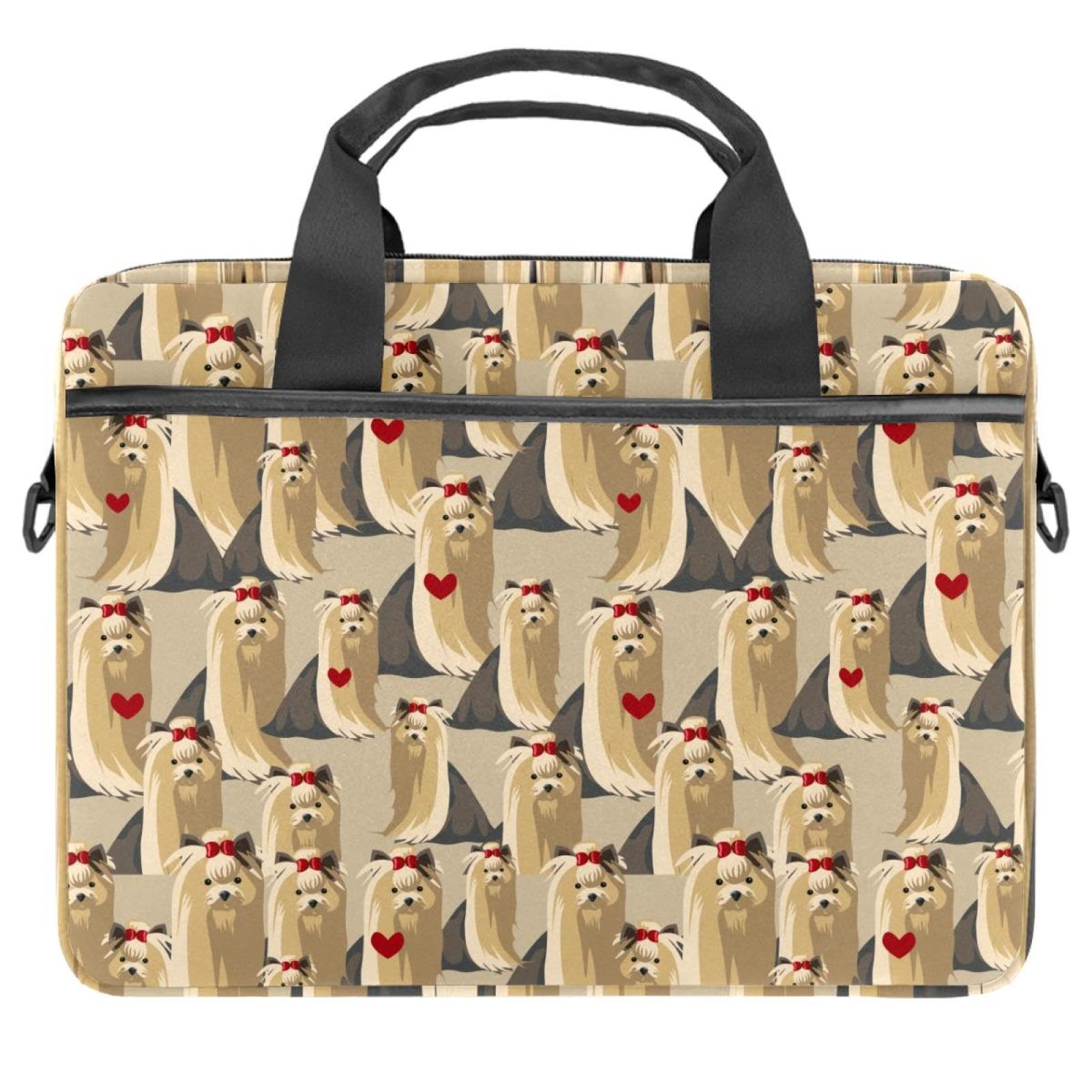 Maletín bandolera para laptop 14.5 funda protectora tablet Yorkshire Terrier multicolor 8