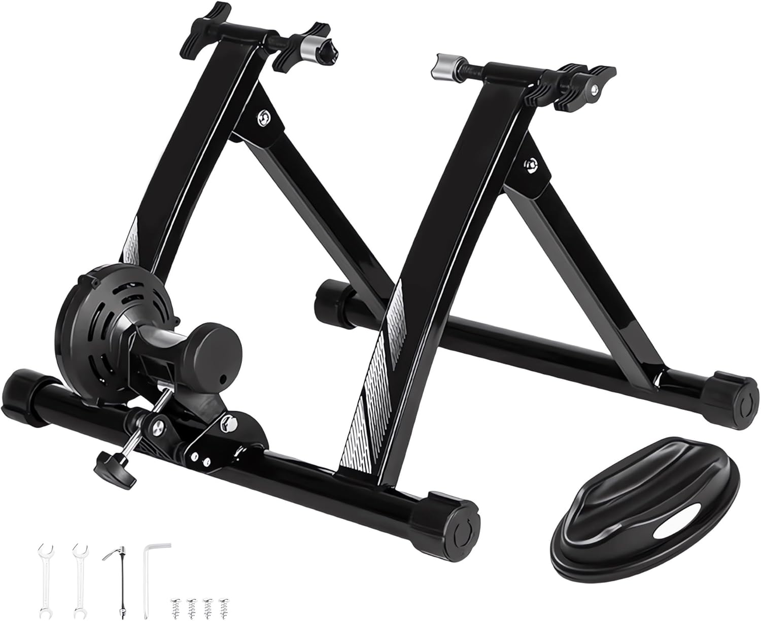 Bike Trainer, Indoor Riding Bicycle Exercise Stand for 24"-28" Mountain 700C Road Bikes Portable Exercise Bike
