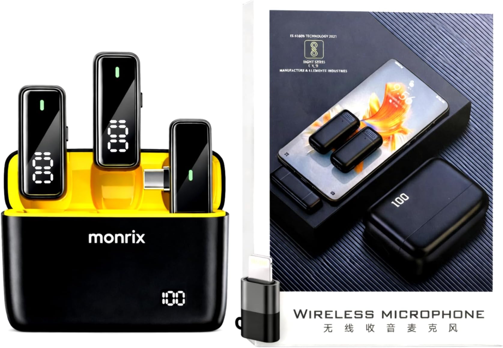 - Wireless Microphone, Mini Portable Recording Clip Mic with Receiver for All Type-C, Micro U Mobile Phones Camera Laptop for Vlogging YouTube Online Class, Zoom Call (MICROPHONE-01)