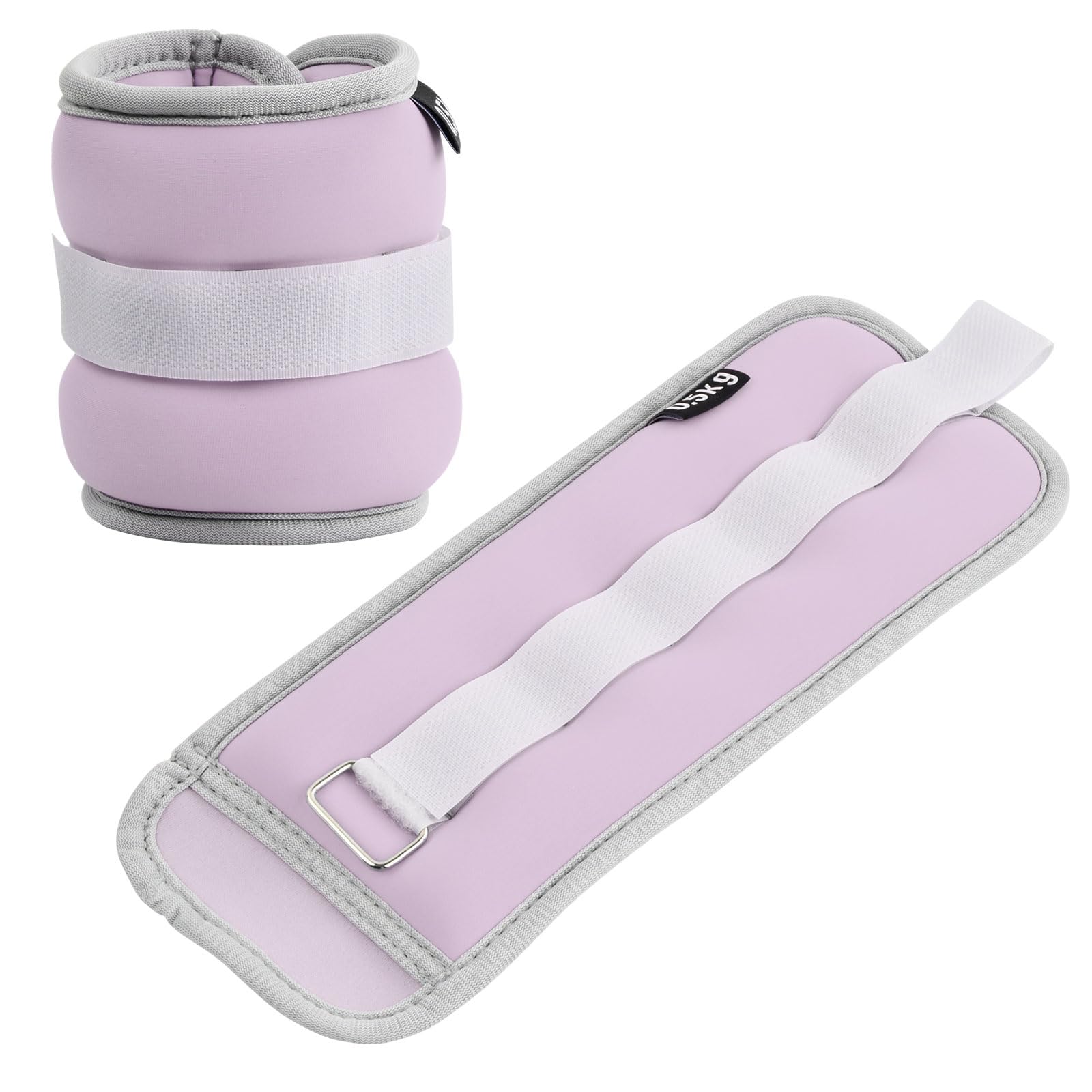 2 Pezzi Peso Caviglia, 0,25/0,5/0,75kg Cavigliere Pesi Polsini con Pesi per Piede, Polsiere Appesantite, Cavigliere Appesantite per Fitness Fisioterapia Yoga Ginnastica Aerobica