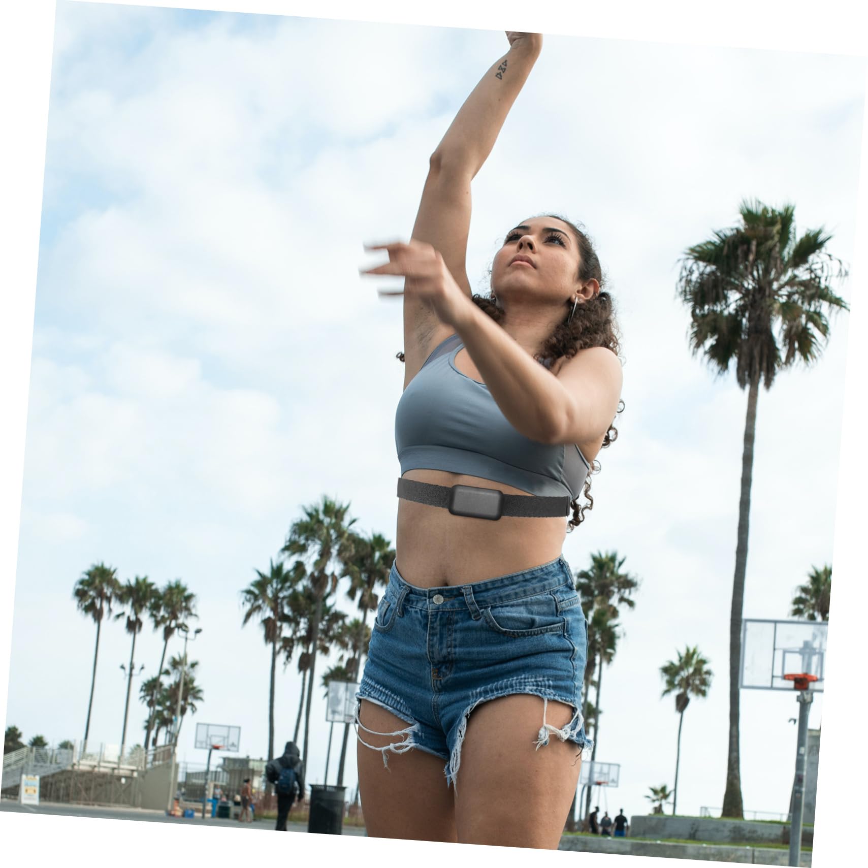 Ipetboom 5pièces Moniteur De Cardiaque Sangle Élastique De Sport Capteur De Cardiaque Ajustable Et Confortable Pour Entraînements