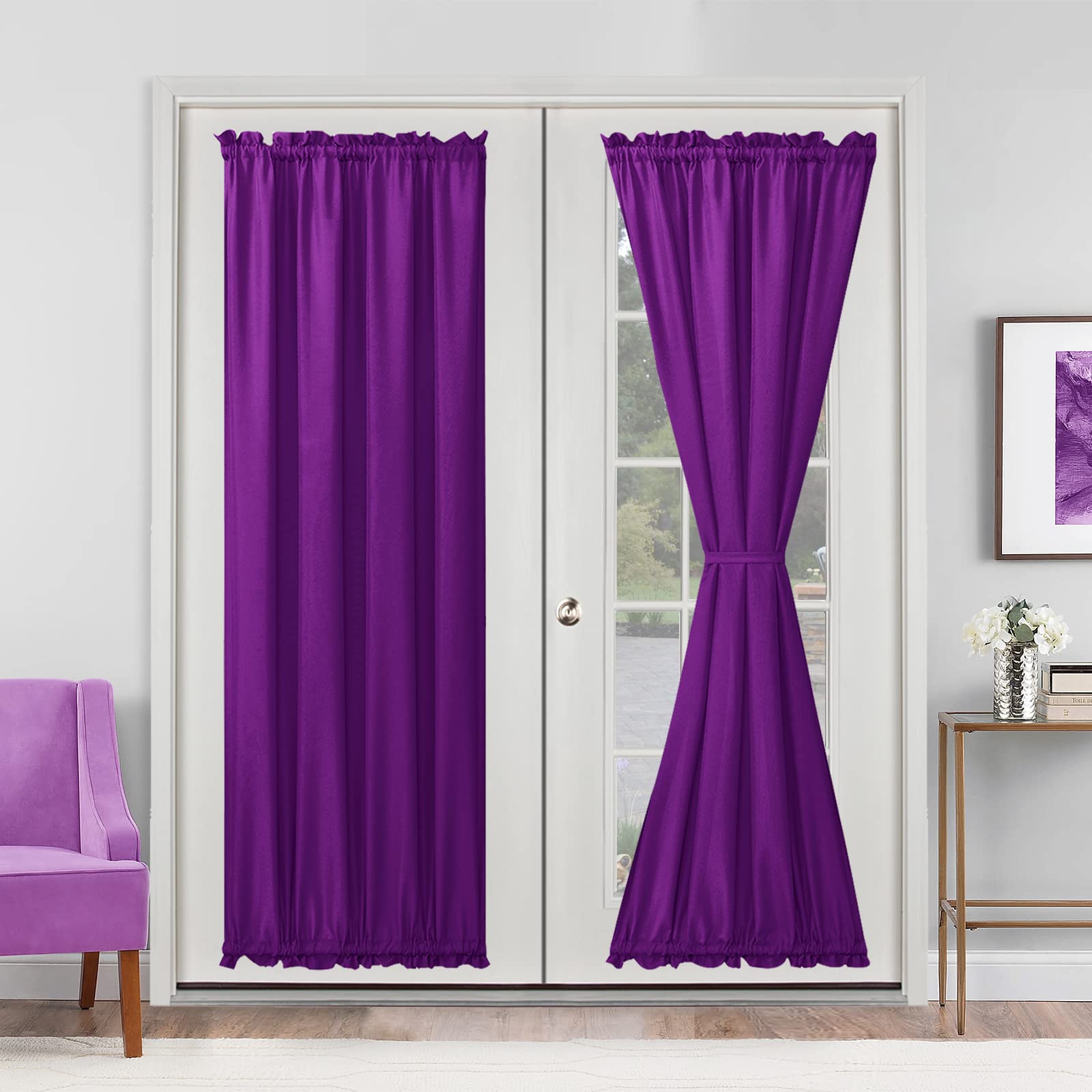 Rideaux d'intimité anti-vis-à-vis pour fenêtre et porte vitrée
