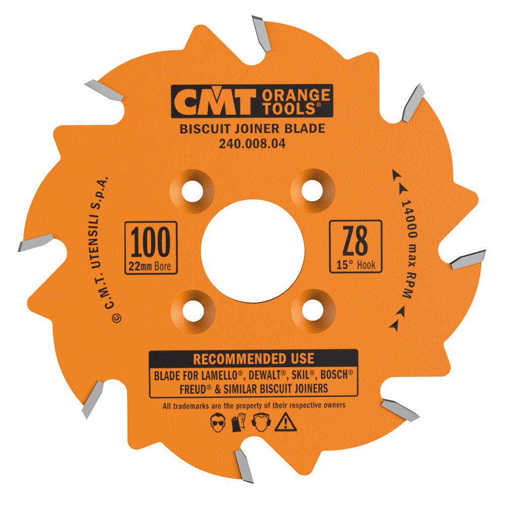 CMT 240.008.04 Biscuit Joiner Blade, 4 