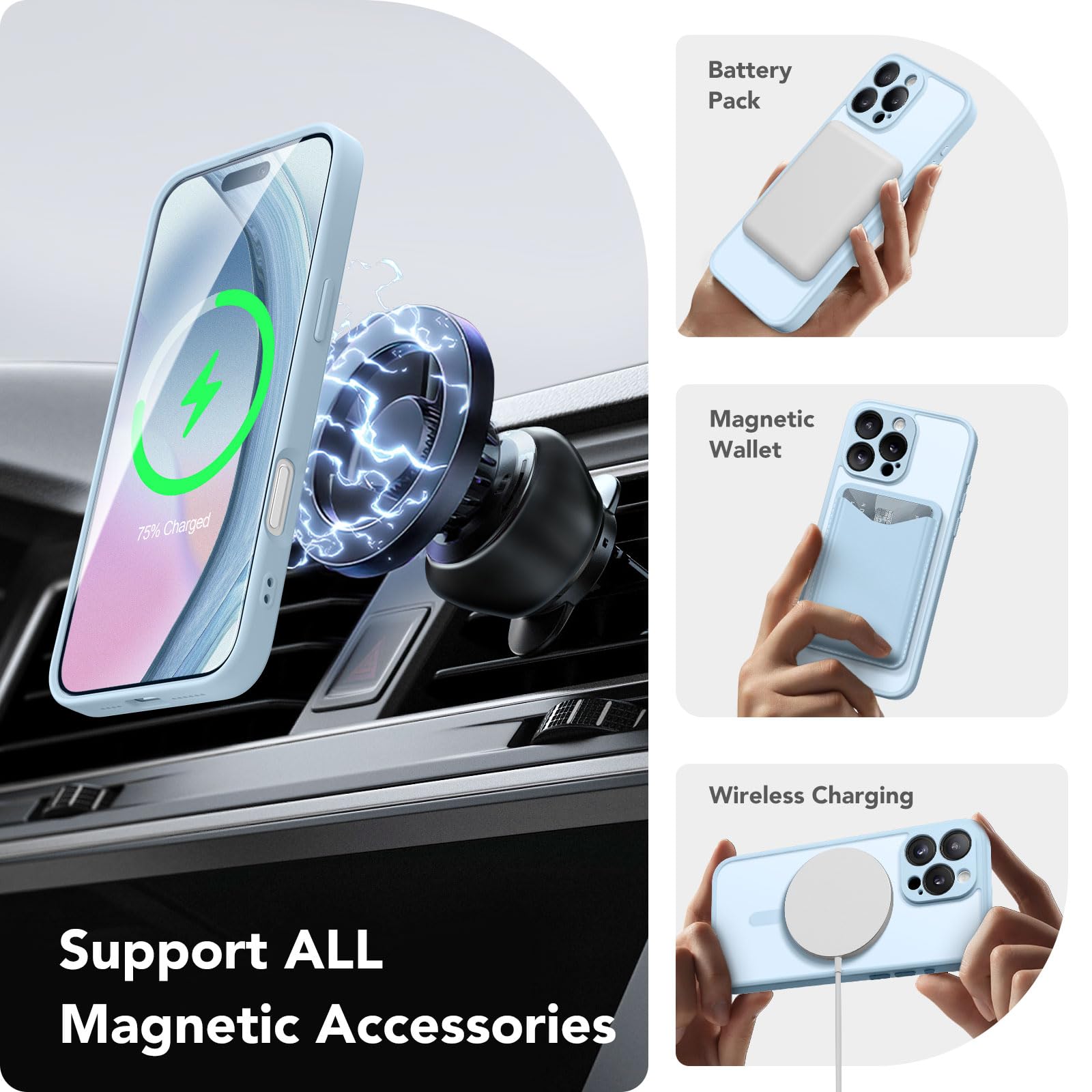 CAPRARO Magnetic Compatible with iPhone 16 Pro Max Case - Image 3