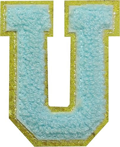 Miniatura 98 de 4 parches de letras de felpilla blanca, parches termo-adhesivas de 2.2", parches de letras de felpilla para ropa (M)