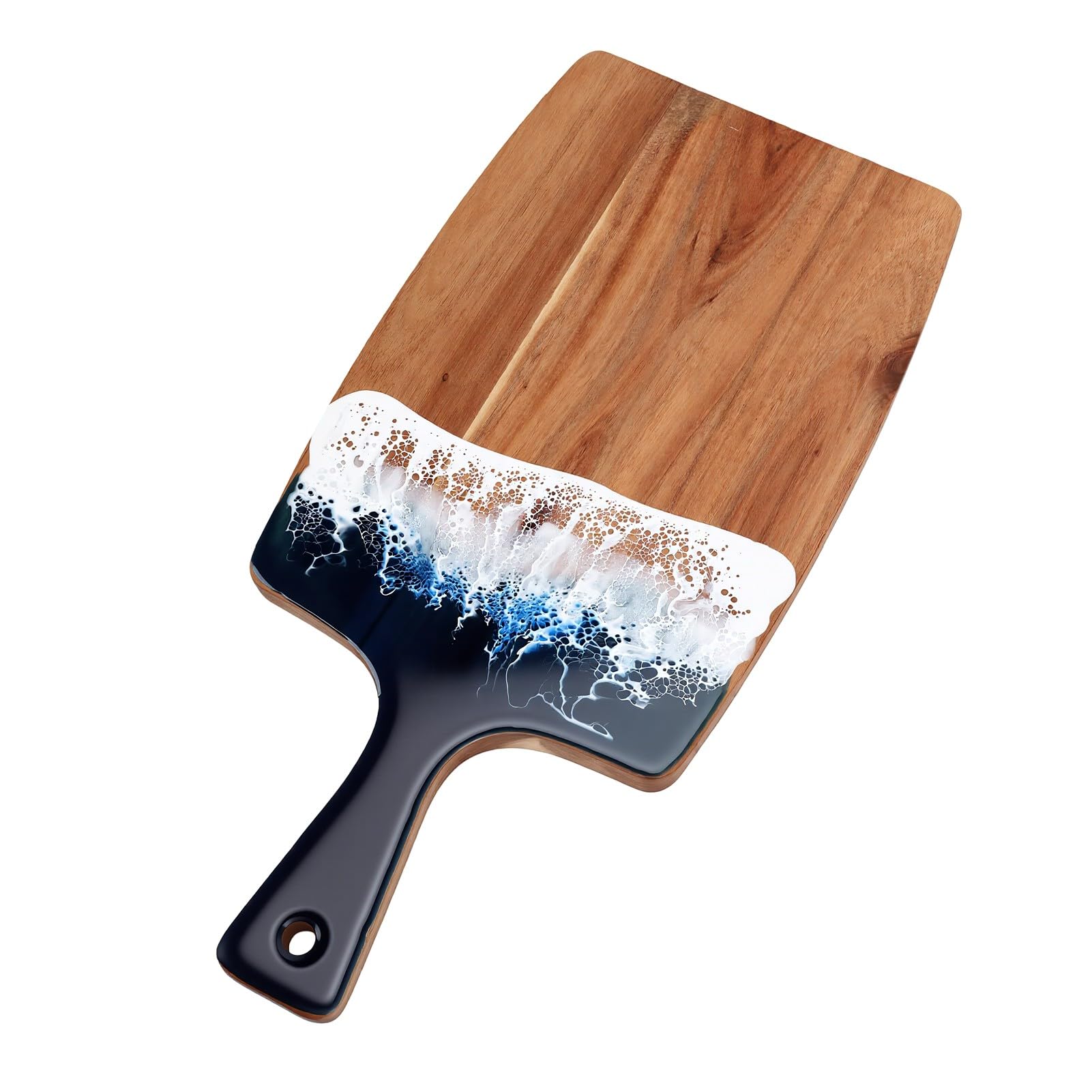 Tagliere in Legno con Manico, Grande 50x29,5 Cm per