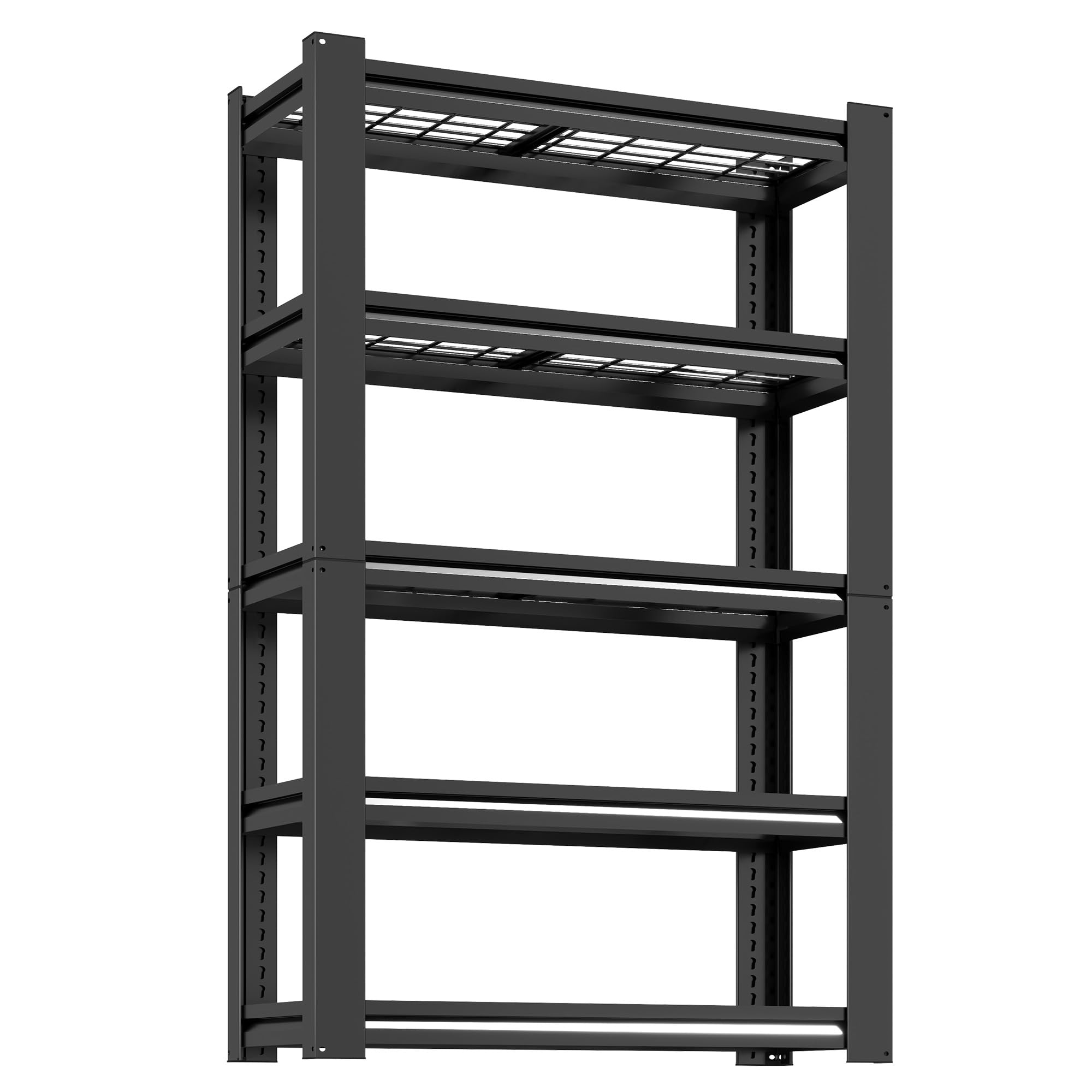 Garage Storage Shelves,Garage Shelving 2000lbs Heavy Duty Adjustable Steel Shelves 5 Tier Metal Shelf Organizer Storage Racks Tool Shelf and Industrial Shelving Warehouse Garage Unit