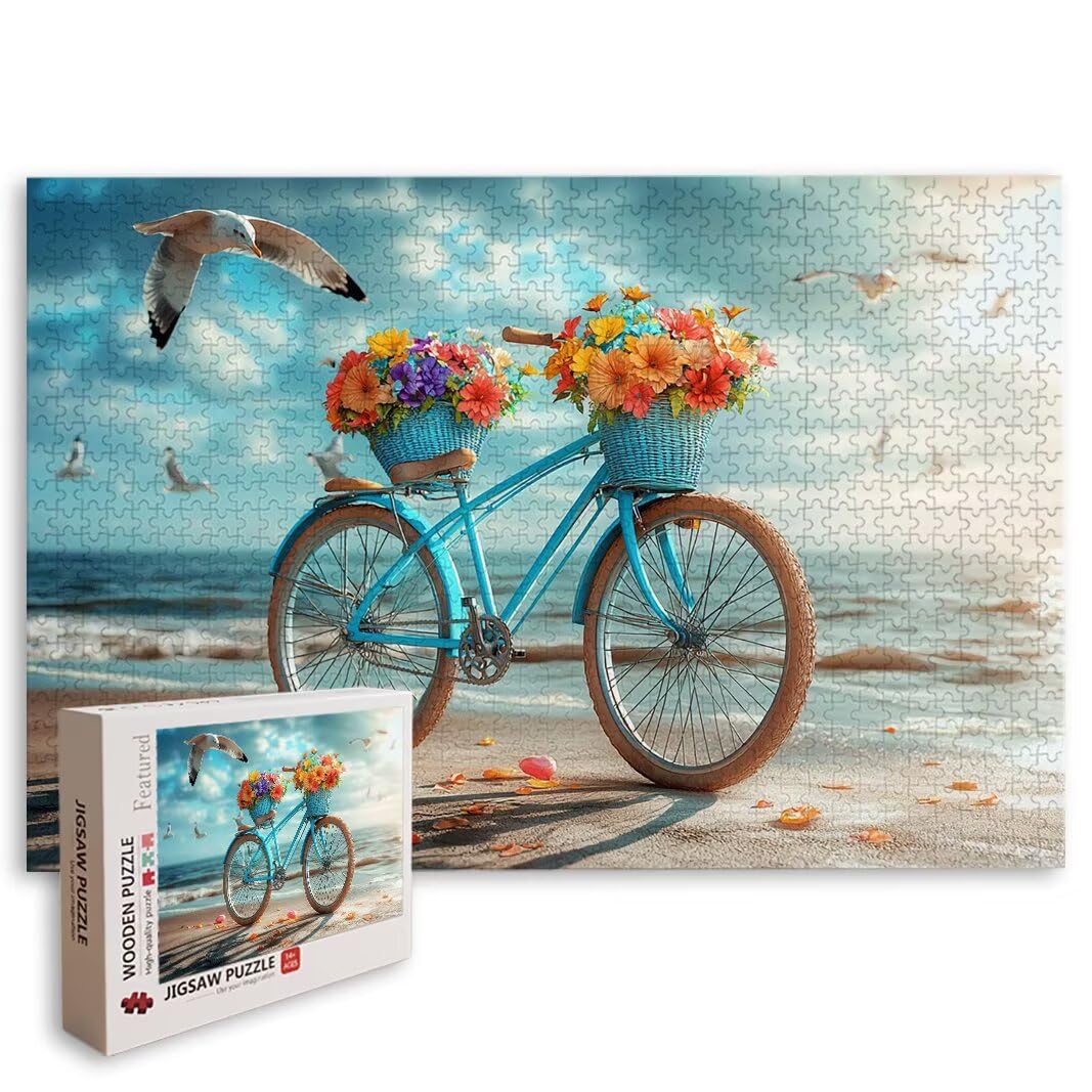 Puzzle 2000 Pezzi, Puzzle Bicicletta, Misura: 100x71cm, Regalo Donna -8745