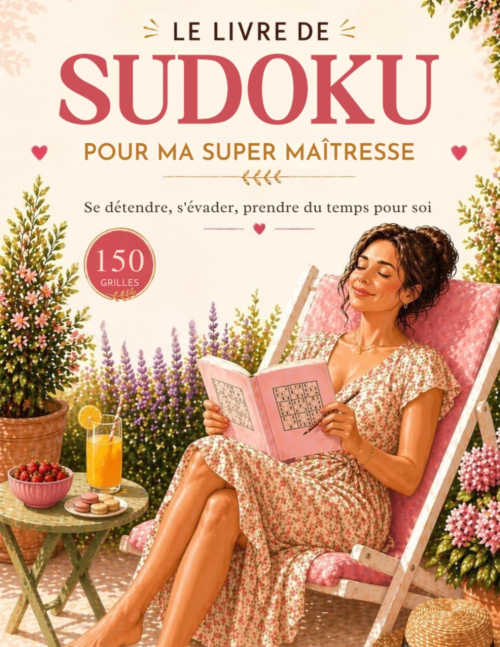 SUDOKU POUR MA SUPER MAITRESSE: 150 grilles de sudoku avec solutions – Un cadeau original pour remercier une super maîtresse en fin d’année scolaire
