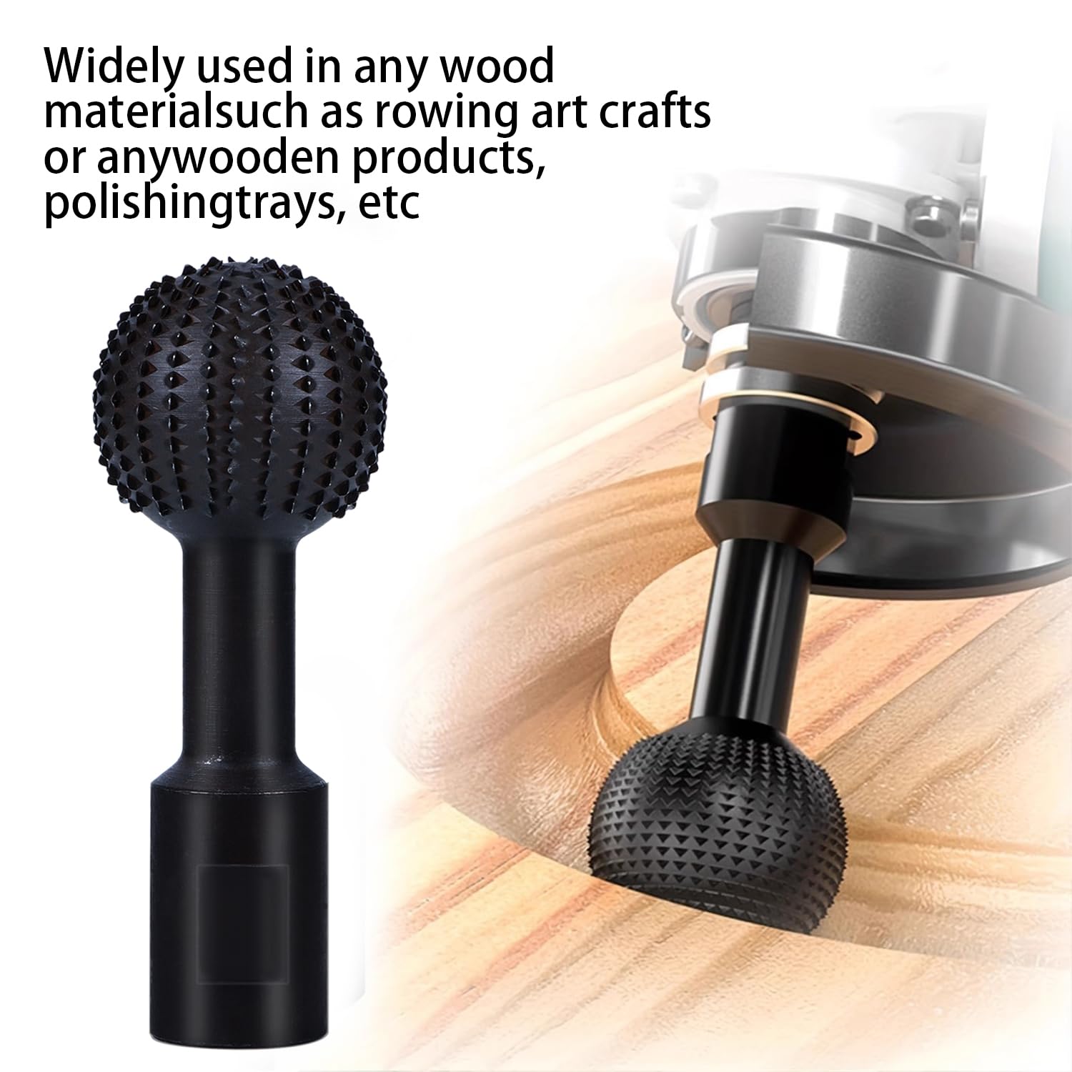 Fresa Sferica Per Smerigliatrice Angolare - Testina 14mm Per Intaglio Legno E Metallo - Foto 13