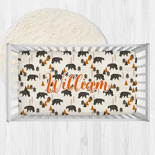 Miniatura 5 de Sábanas personalizadas para cuna de bebé con nombre, sábanas de colchón personalizadas para cuna para niños y niñas, sábanas bajeras para cuna,