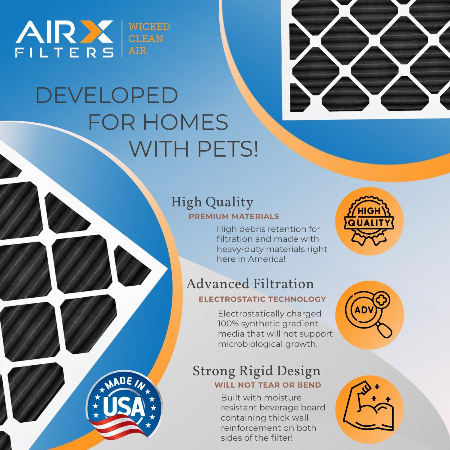 Amazon.co.jp: AIRX FILTERS WICKED CLEAN AIR.14x20x1 エアフィルター 臭気除去剤 カーボンフィルター  MERV 8 AC HVAC ファーネスフィルター 6パック : ホーム＆キッチン AIRX FILTERS WICKED CLEAN  AIR.16x20x1 エアフィルター 臭気除去剤 カーボンフィルター MERV