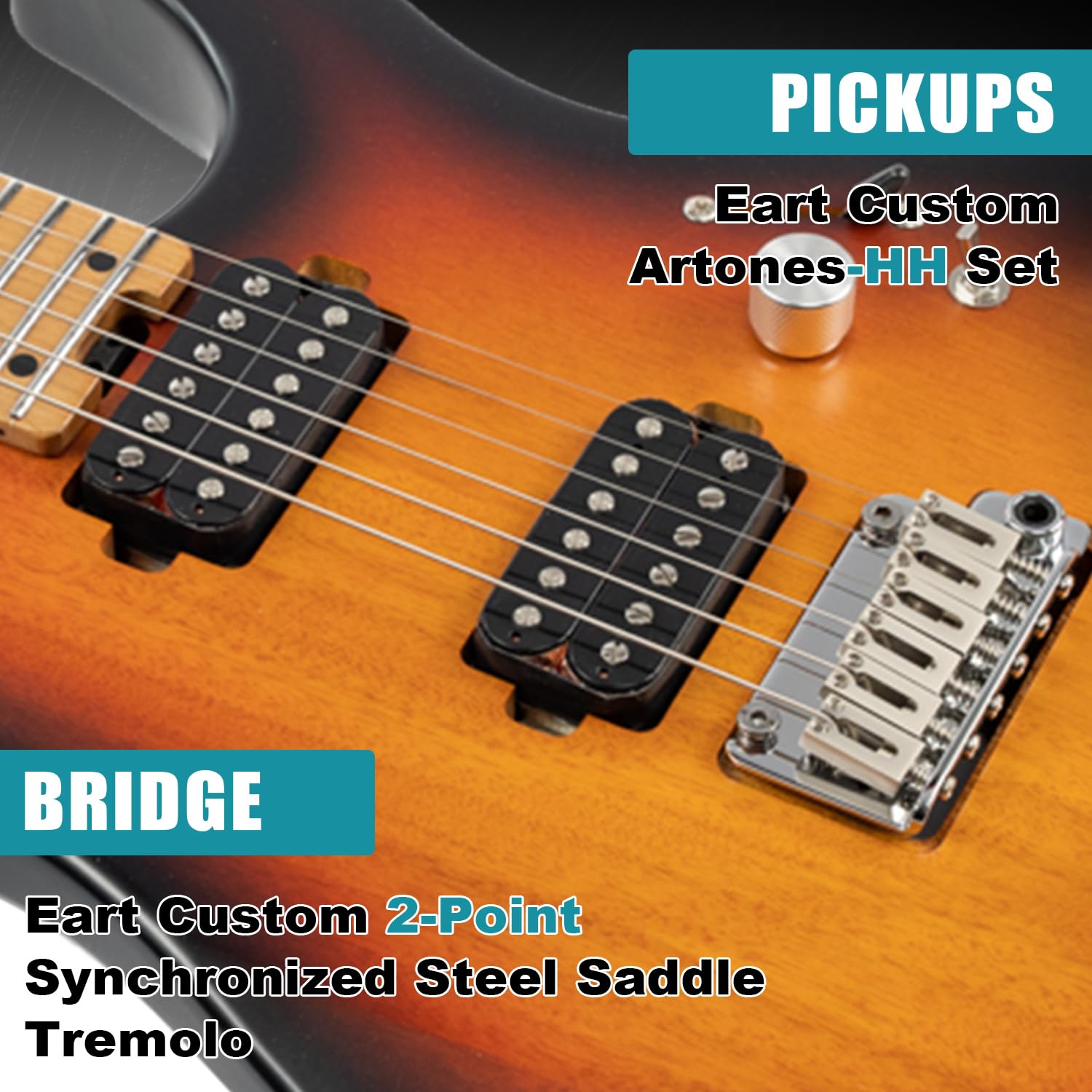 Amazon.com: EART Guitars Roasted Maple Neck Stainless Steel