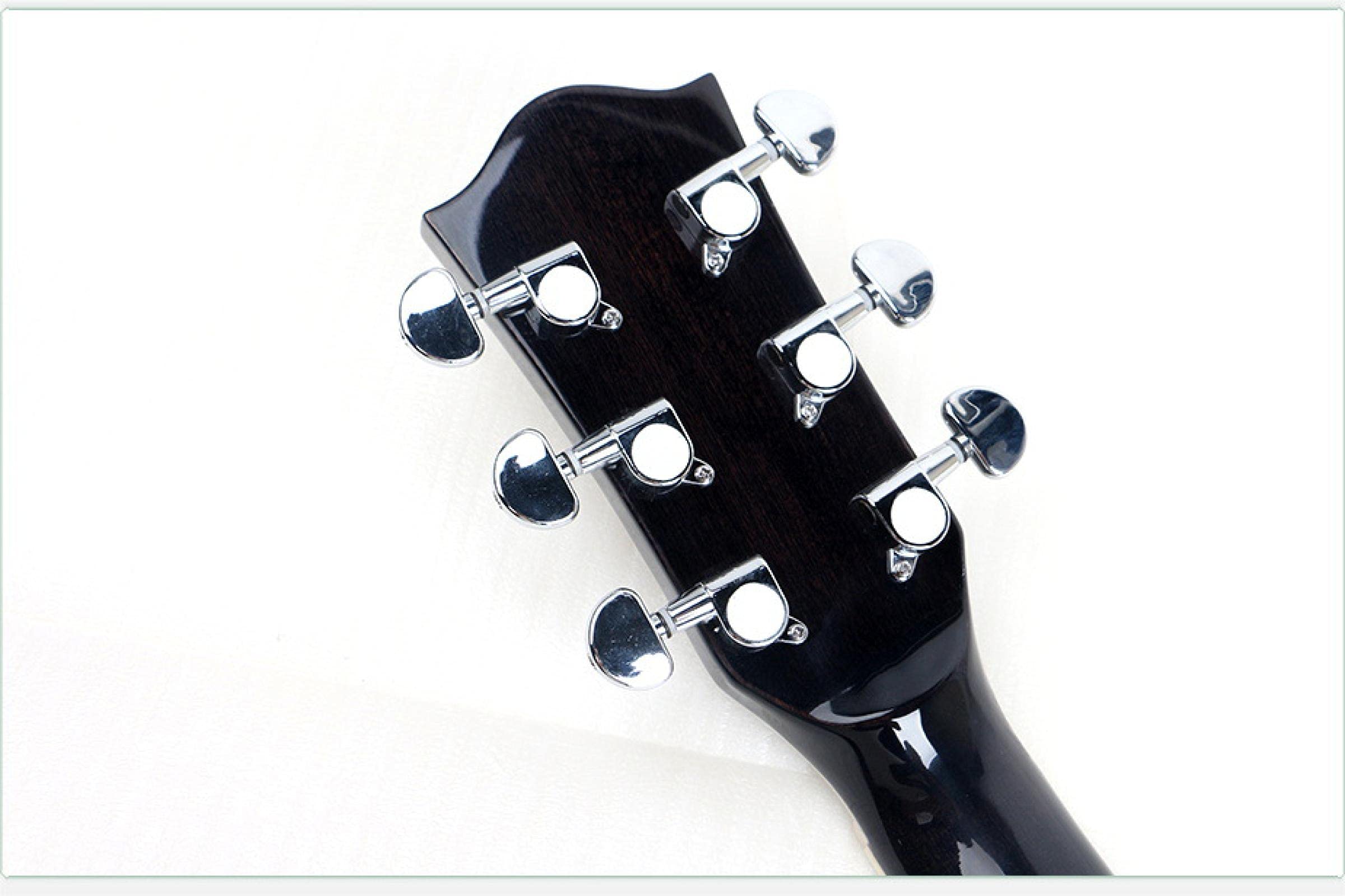 Chitarra acustica elettrica in mogano con corde in acciaio 40 pollici A-Body Guitarra 6 corde Folk Pop Cutaway High Gloss Pickup Blue Black 40 pollici BKS