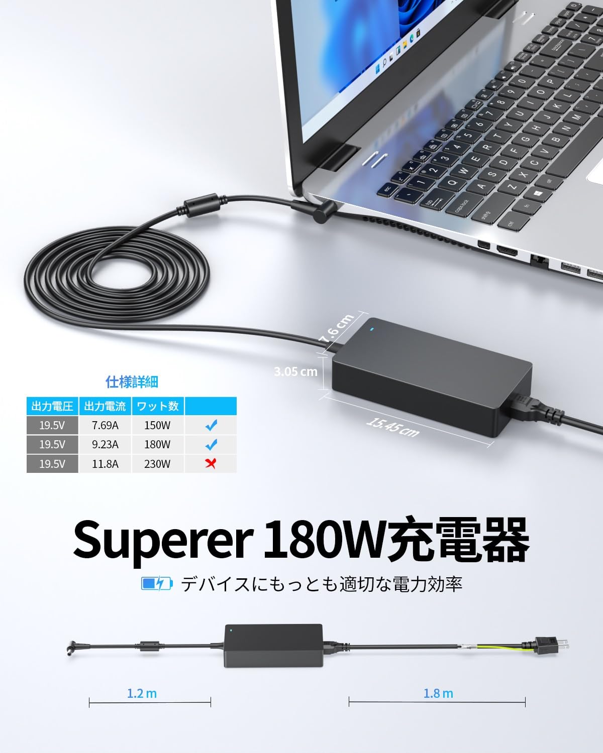 ASUS ノートPC ダークブルー 本体 ACアダプター付き Amazon.co.jp: 【充電状態ランプ/180W】 19.5V ASUS対応 A17