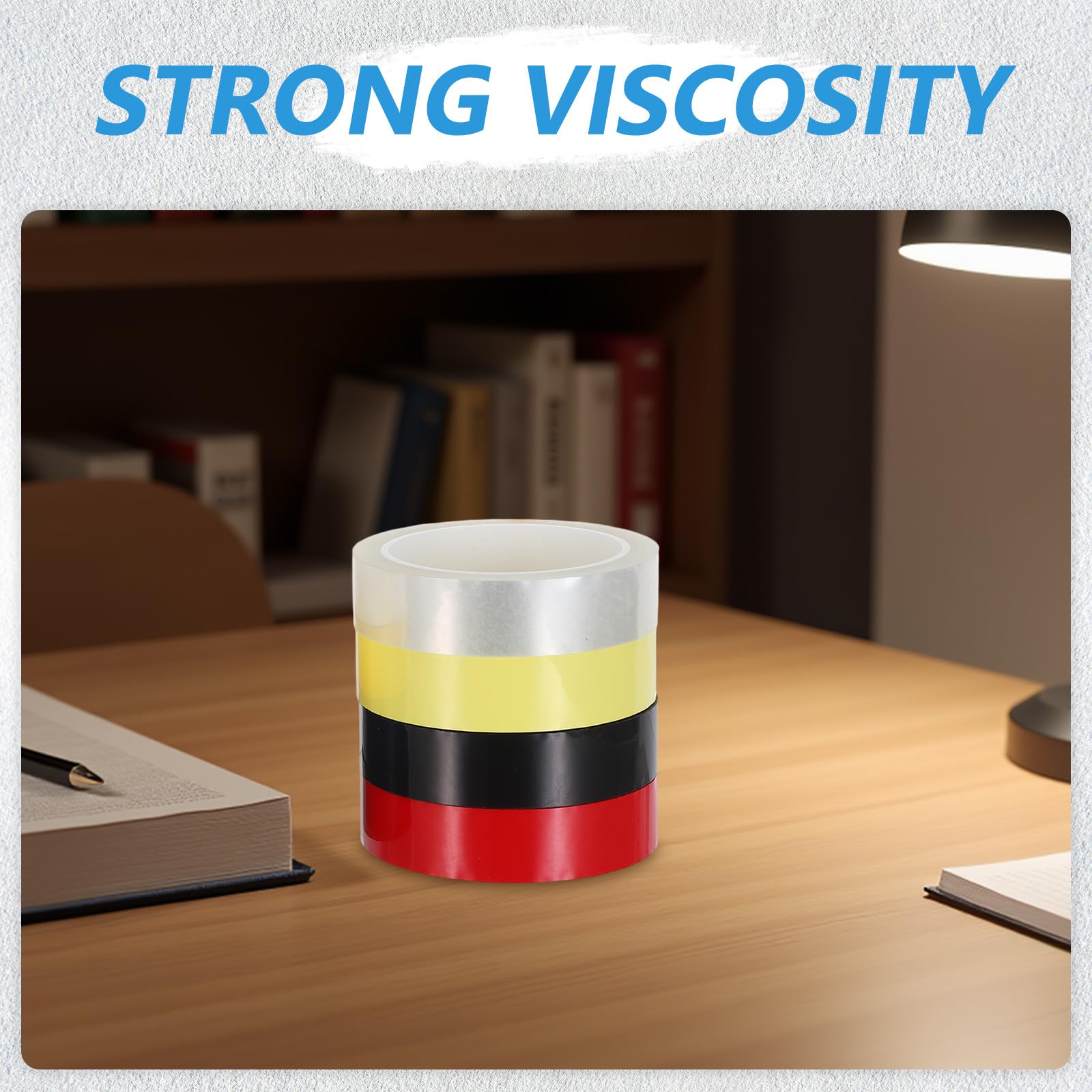 DOITOOL 8 szt. taśmy graficznej o szerokości 25 mm/0,98 cala – samoprzylepne taśmy do znakowania linii siatki na tablicach suchościeralnych – etykiety elektryczne w prążki, długość 21,65 stopy na