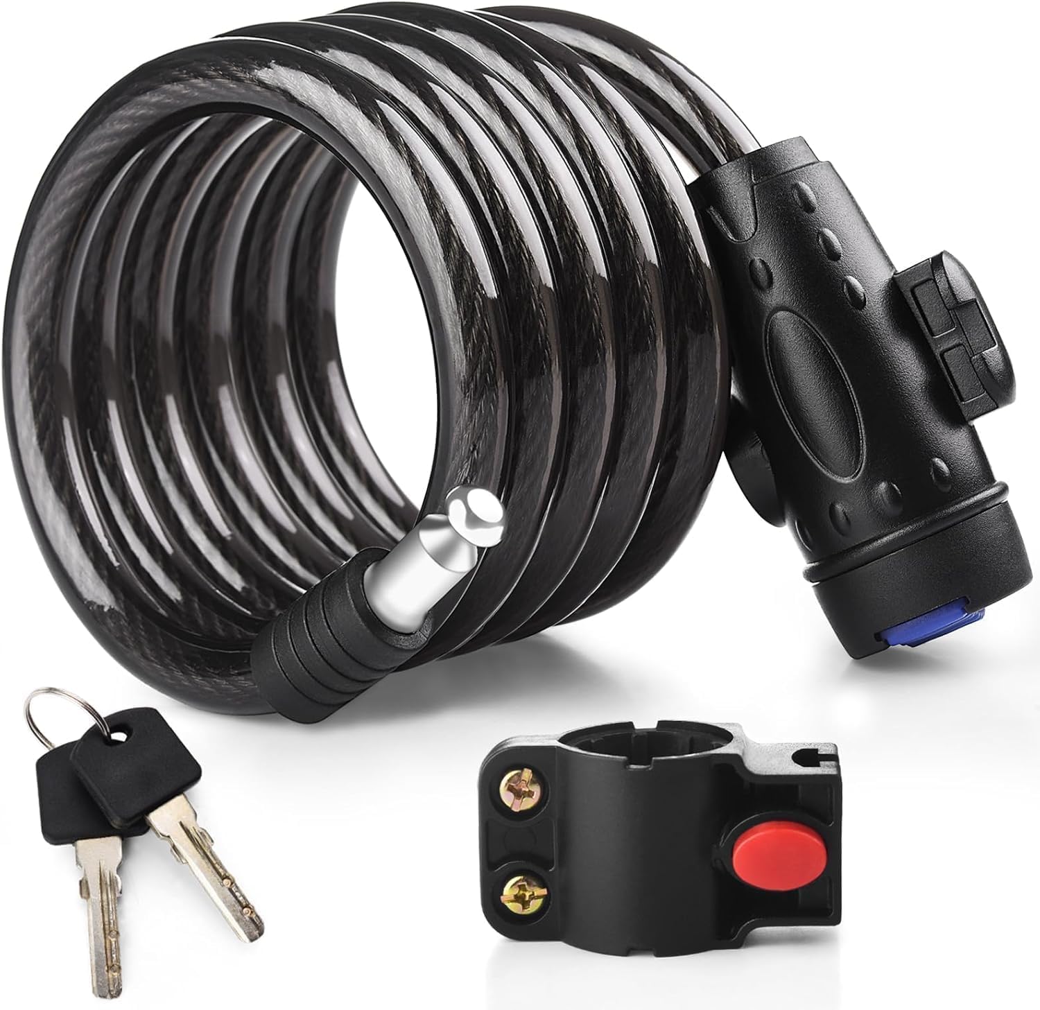 KAIDAA Heavy Duty Cycle Lock with 2 Keys | Bicycle Lock with Key for Maximum Security | 12mm Anti-Theft Steel Cable Lock for Cycle, Bike & Scooter | Weatherproof 4ft [1mtr] Lock for Cycle & Bicycle-image-38