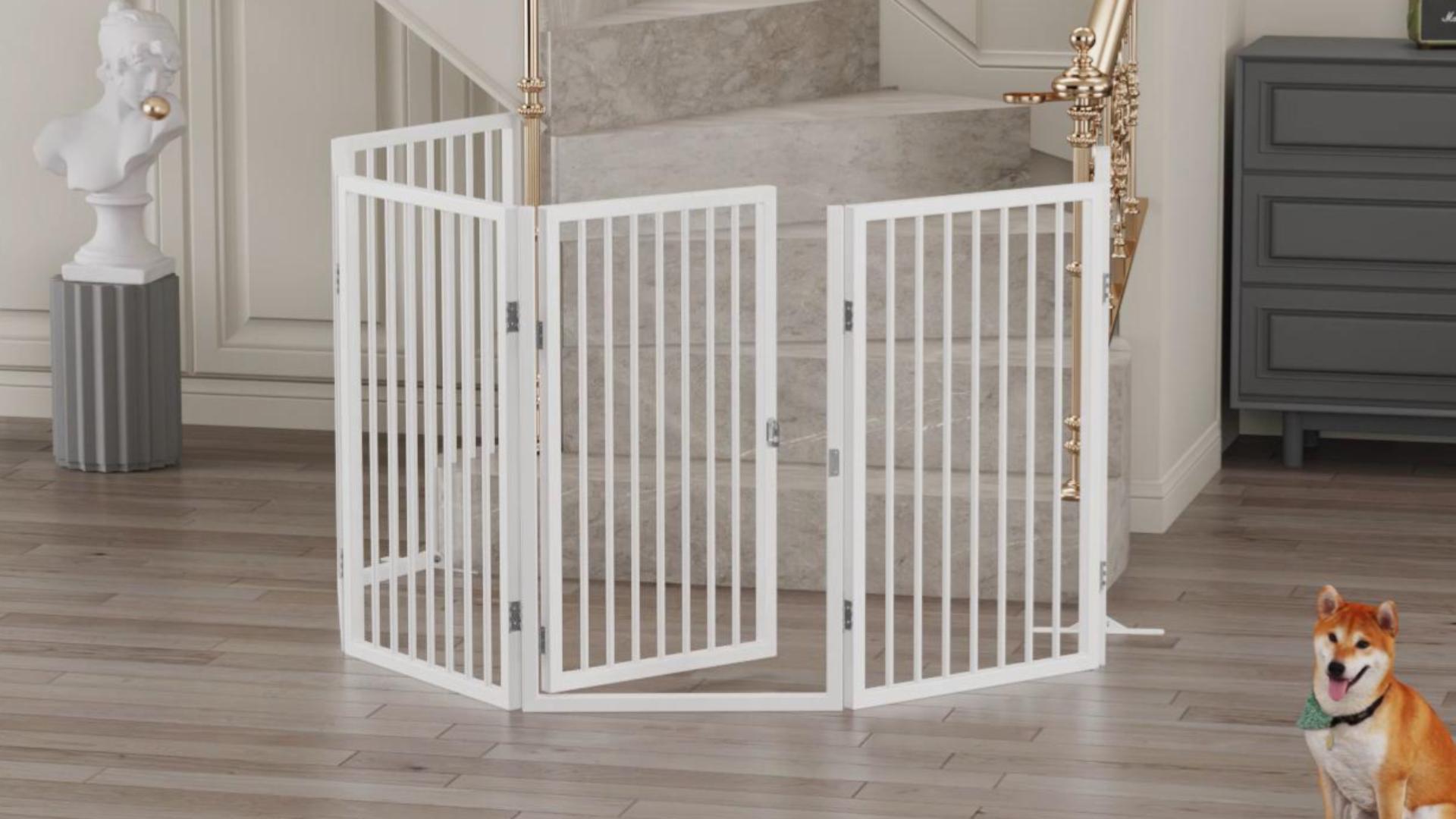 Amazon.com : Vantas Folding No-Assembly Metal Pet Gate 120