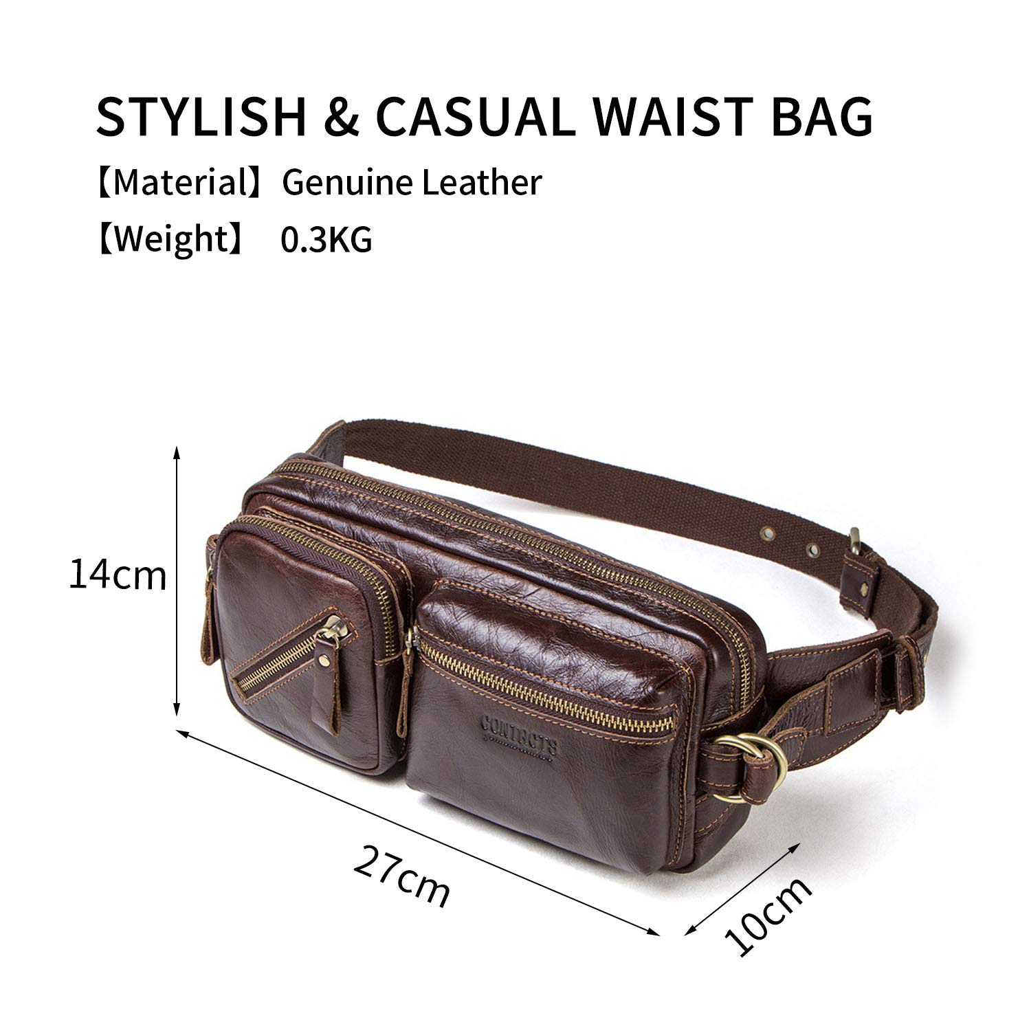FANDARE Marsupio Sportivo Monospalla Zaino Uomo Monospalla Ragazzo Borsa a tracolla Pelle Borse a spalla Impermeabile Sling Bag per Festa,Viaggi, Corsa,Tour in Bicicletta