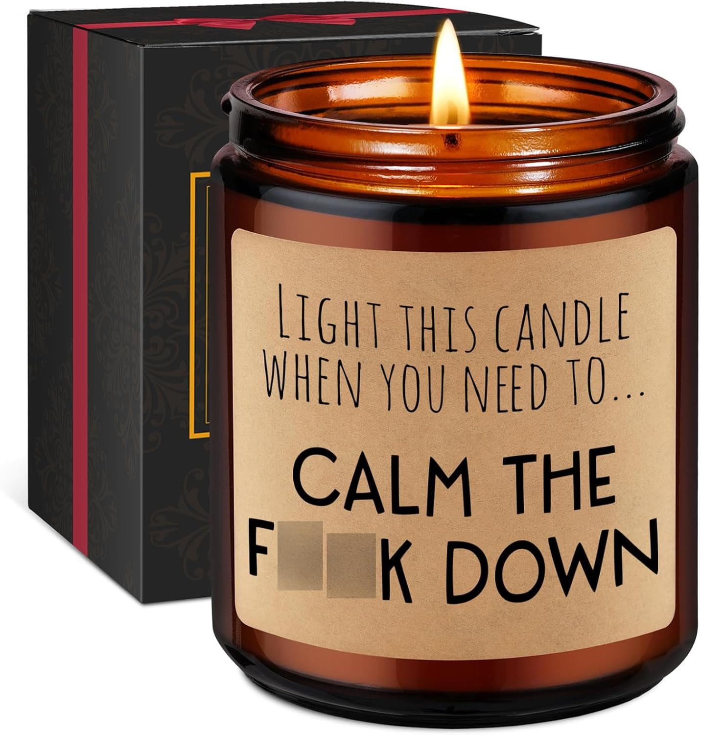 Miracu Calming Candle, Stress Relief Gifts for Women, Relaxing Gifts for Men, People – Anxiety Relief Items – Christmas, Calm Down, Birthday Funny Aromatherapy Candles for Women, Mom, Friend Coworker