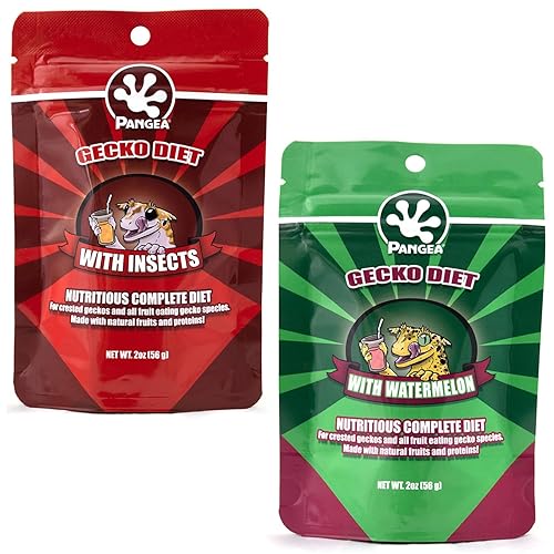 Pangea Gecko Diet Fruit & Watermelon Bundle - 2oz Fruit & Insects and Watermelon