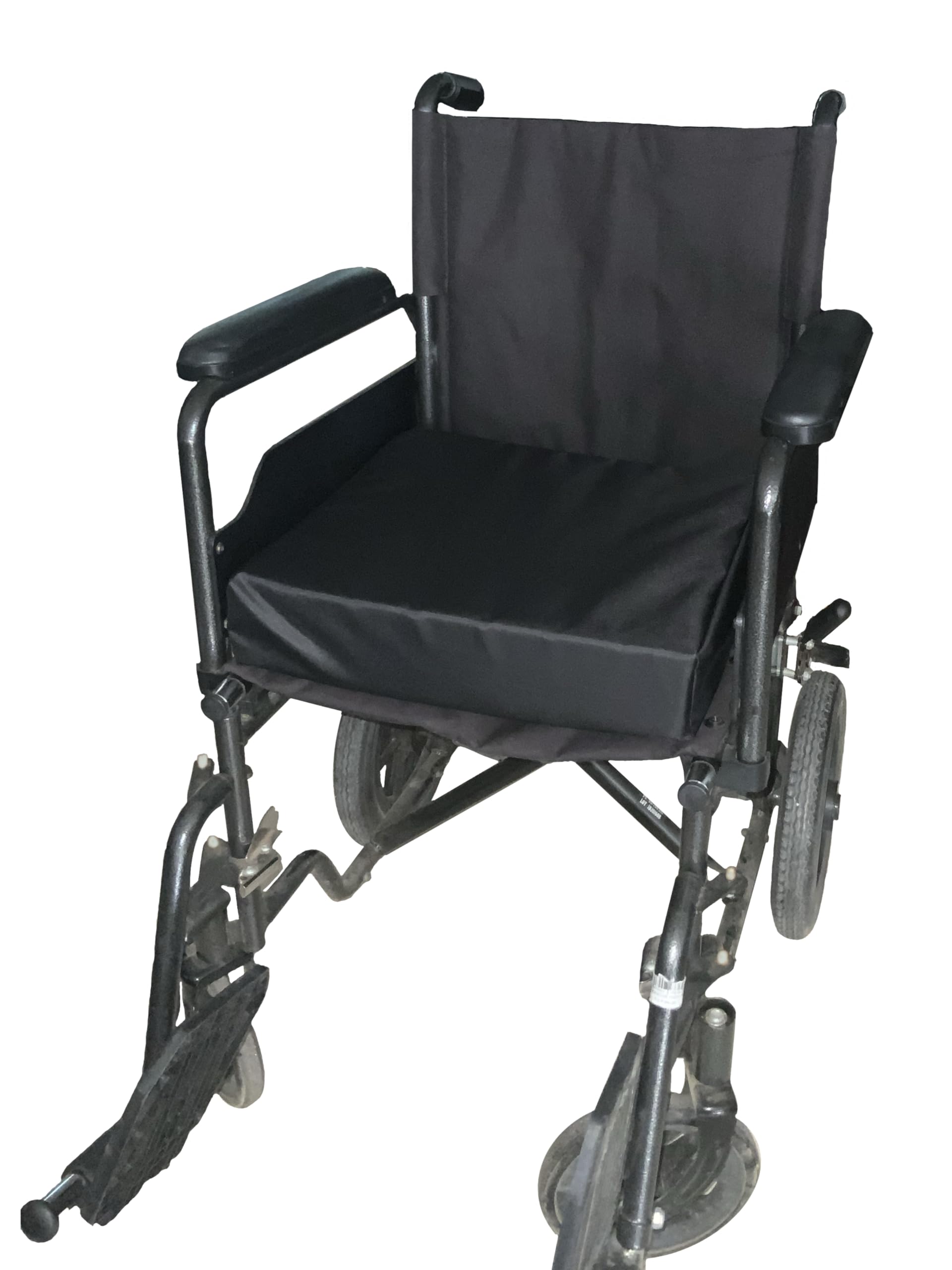 Cuscino antidecubito misto per sedia a rotelle - Ortopedico per coccige e zona lombare con rivestimento impermeabile e traspirante, imbottito con schiuma viscoelastica e HR Comfort.